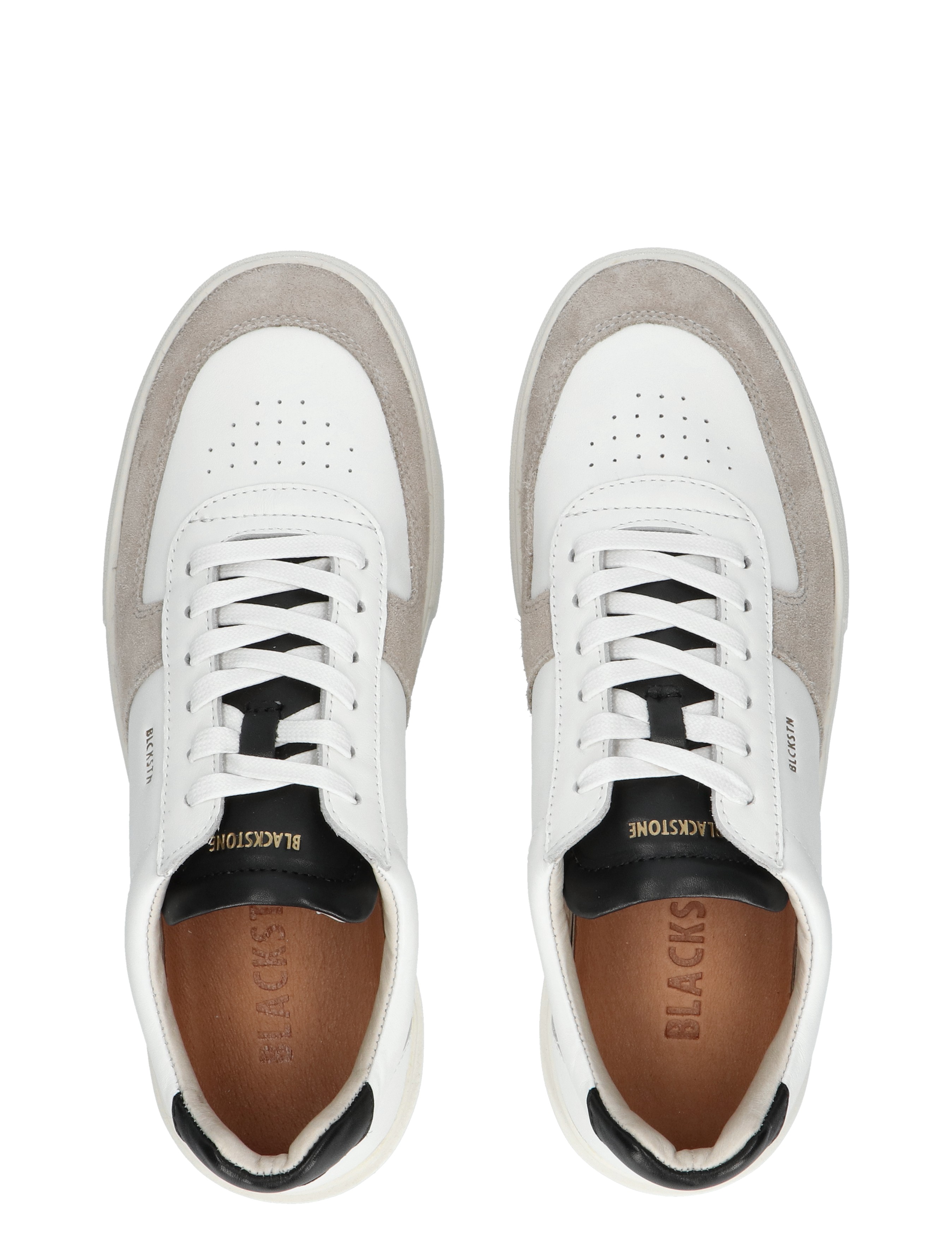 Blackstone Footwear - DG522 White Black - Heren - Lage Sneakers - Sneakers - 47286_81_7