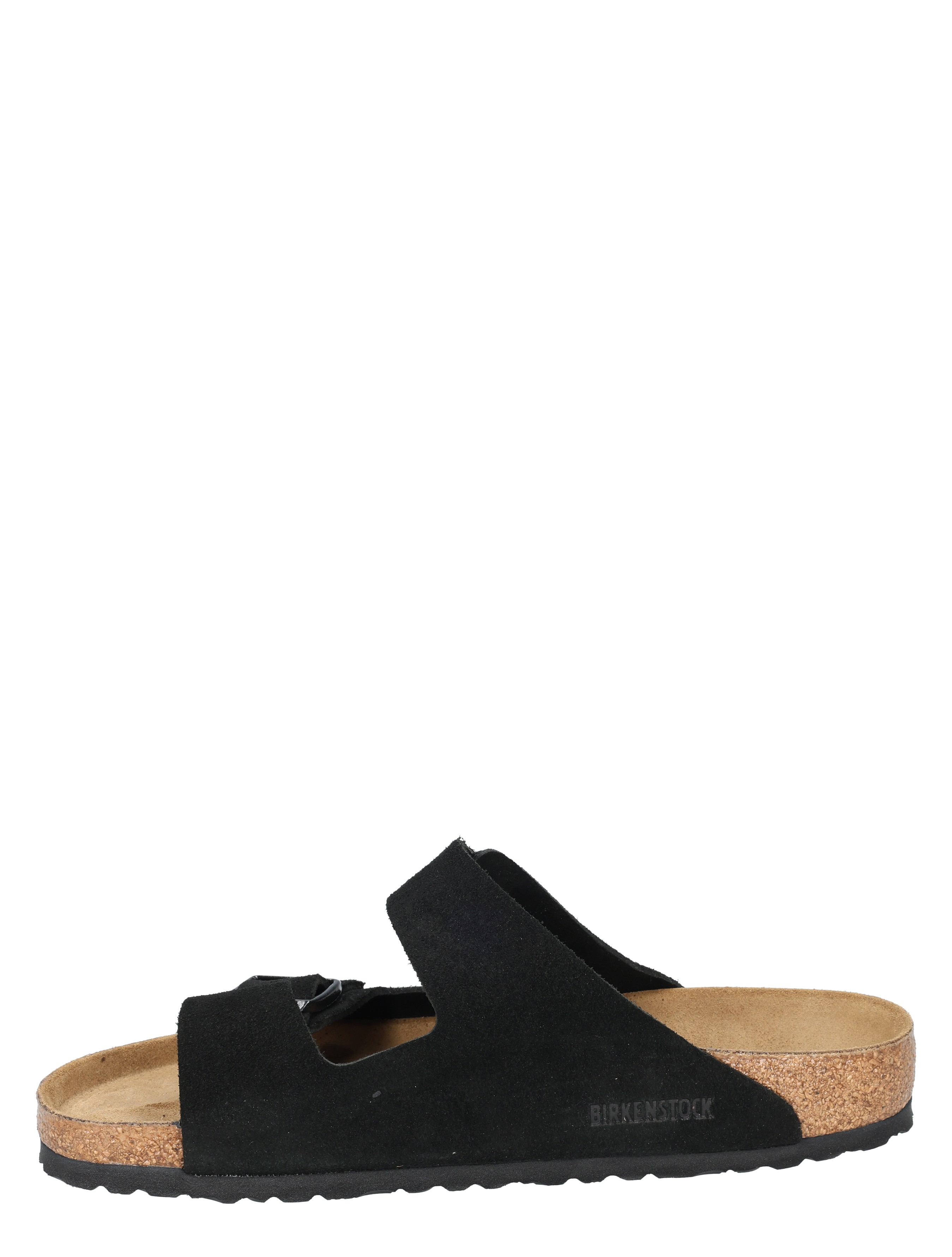 sandal, zwarte sleehol, corkzool, open teen, Birkenstock