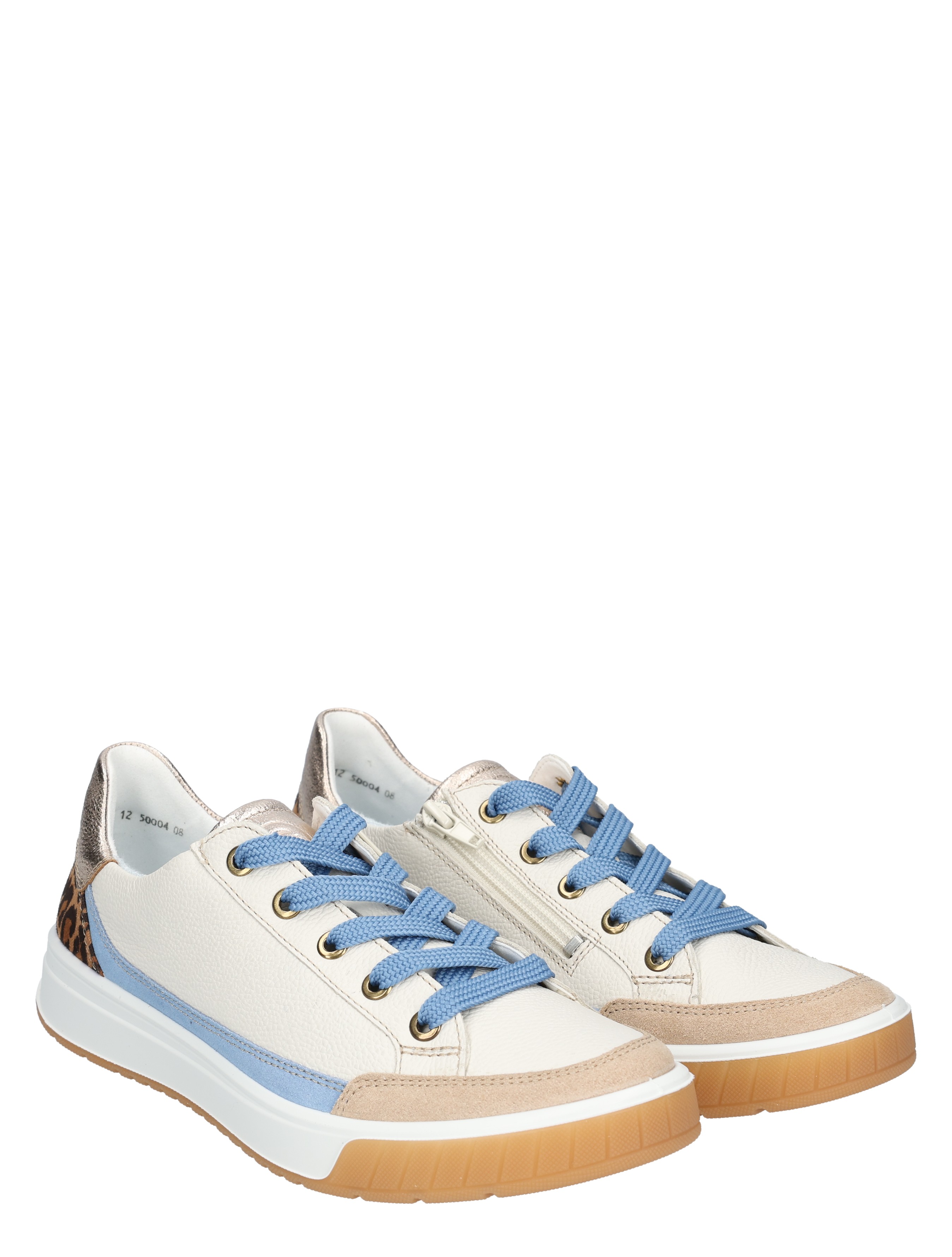 Ara - 12-50004-08 08 SAND,CREAM,NATUR,AZZURO - Dames - Veterschoenen - Casual Veterschoenen - 50441_82_5