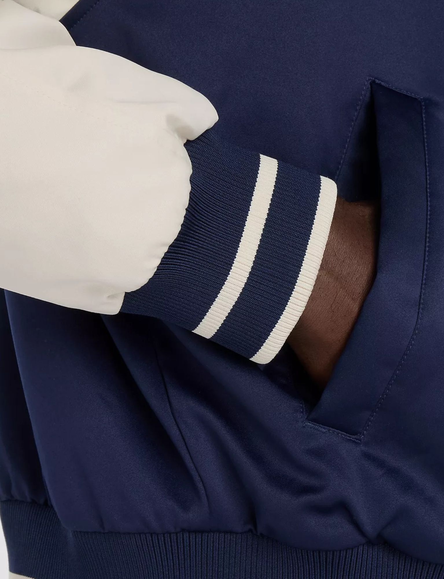 New Balance - Athletics Varsity Jacket Men MJ6102R7 Team Navy - Heren - Jassen & Jacks - 49636_33_4