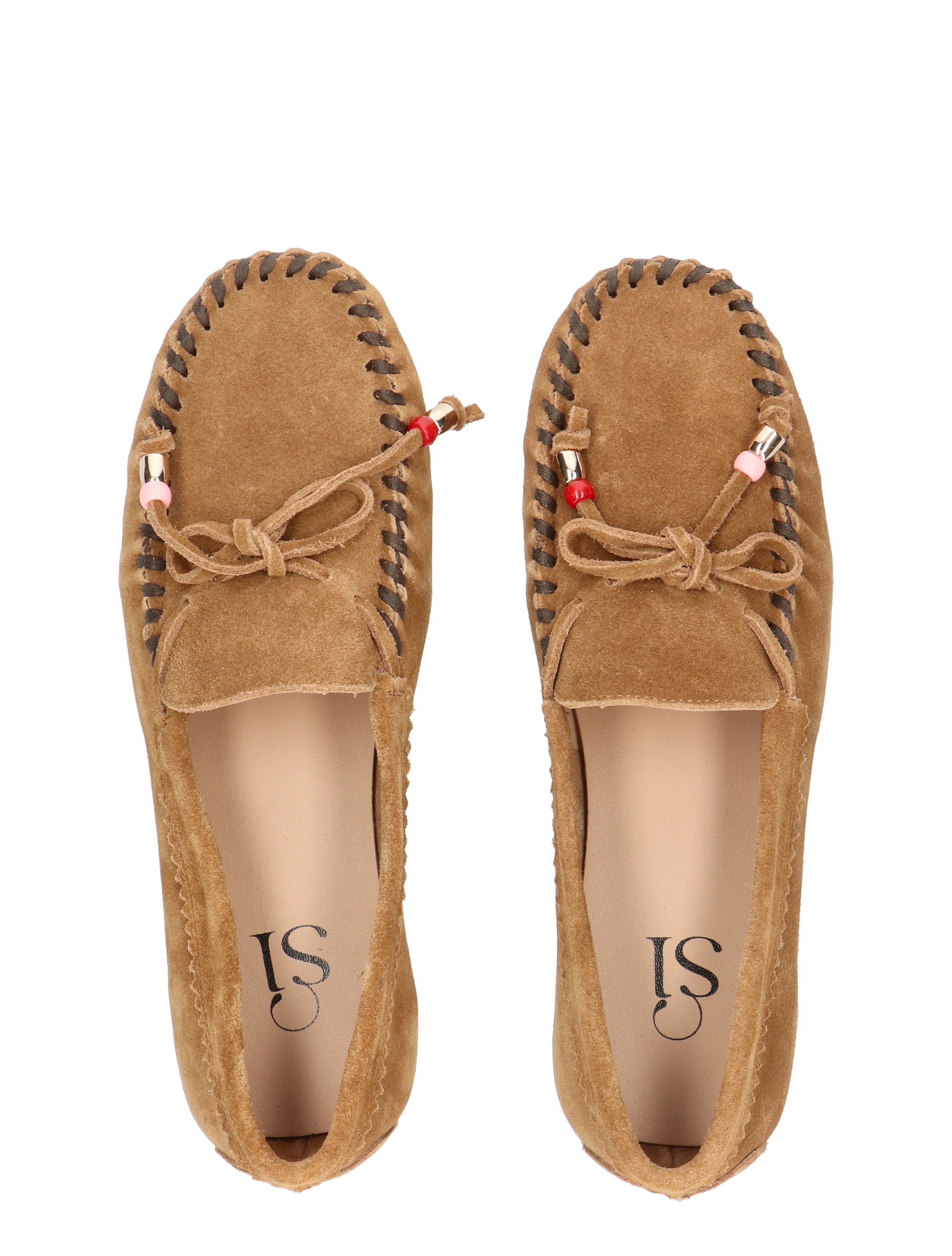 moccassin, lederen, suede, gebreid, slip-ons