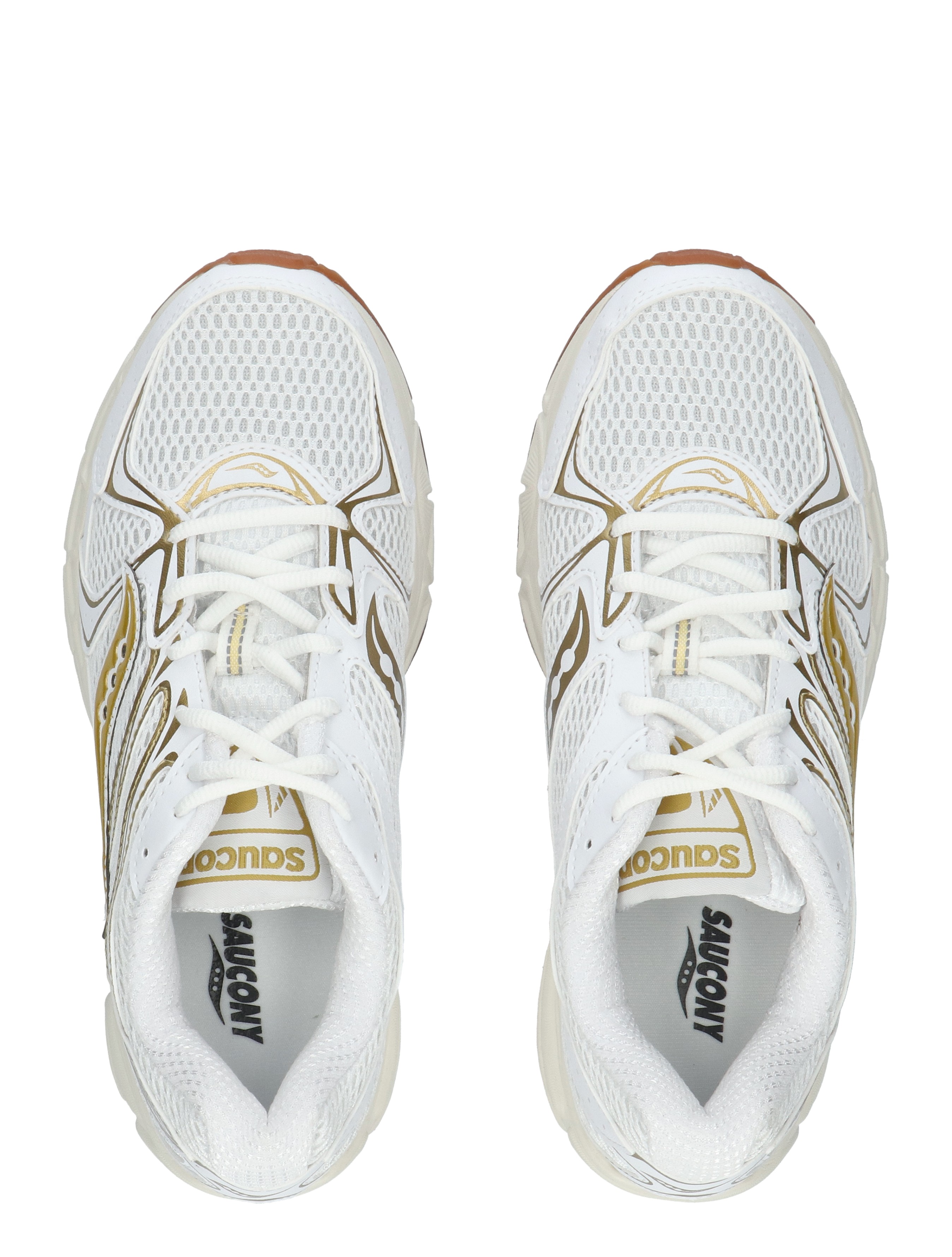 Saucony - Ride Millenium Women 43 White Bronze - Dames - Sneakers - Lage Sneakers - 49683_85_7