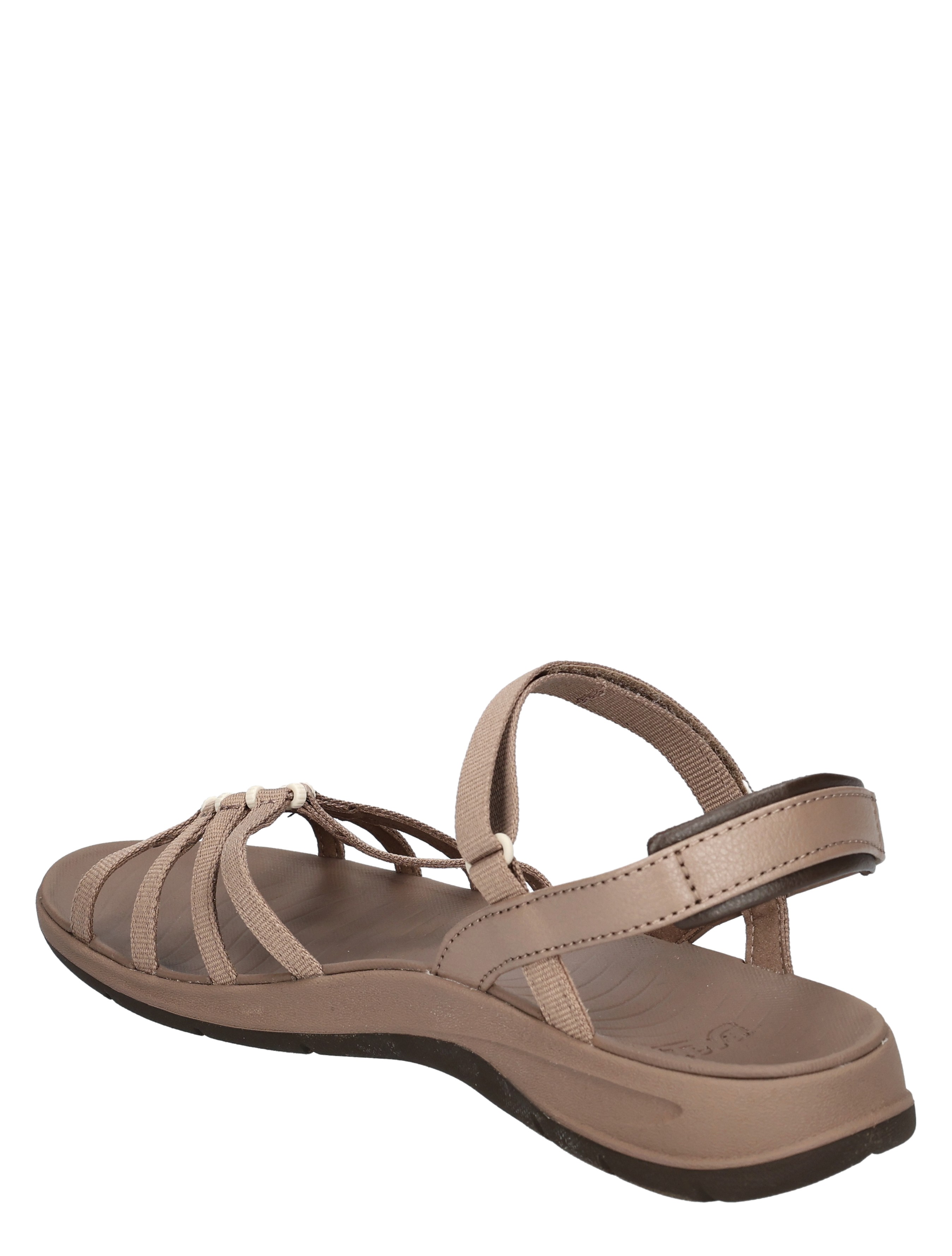 sandalen, sandalen met straps, enkele band, sandalen zonder hak, taupe kleur