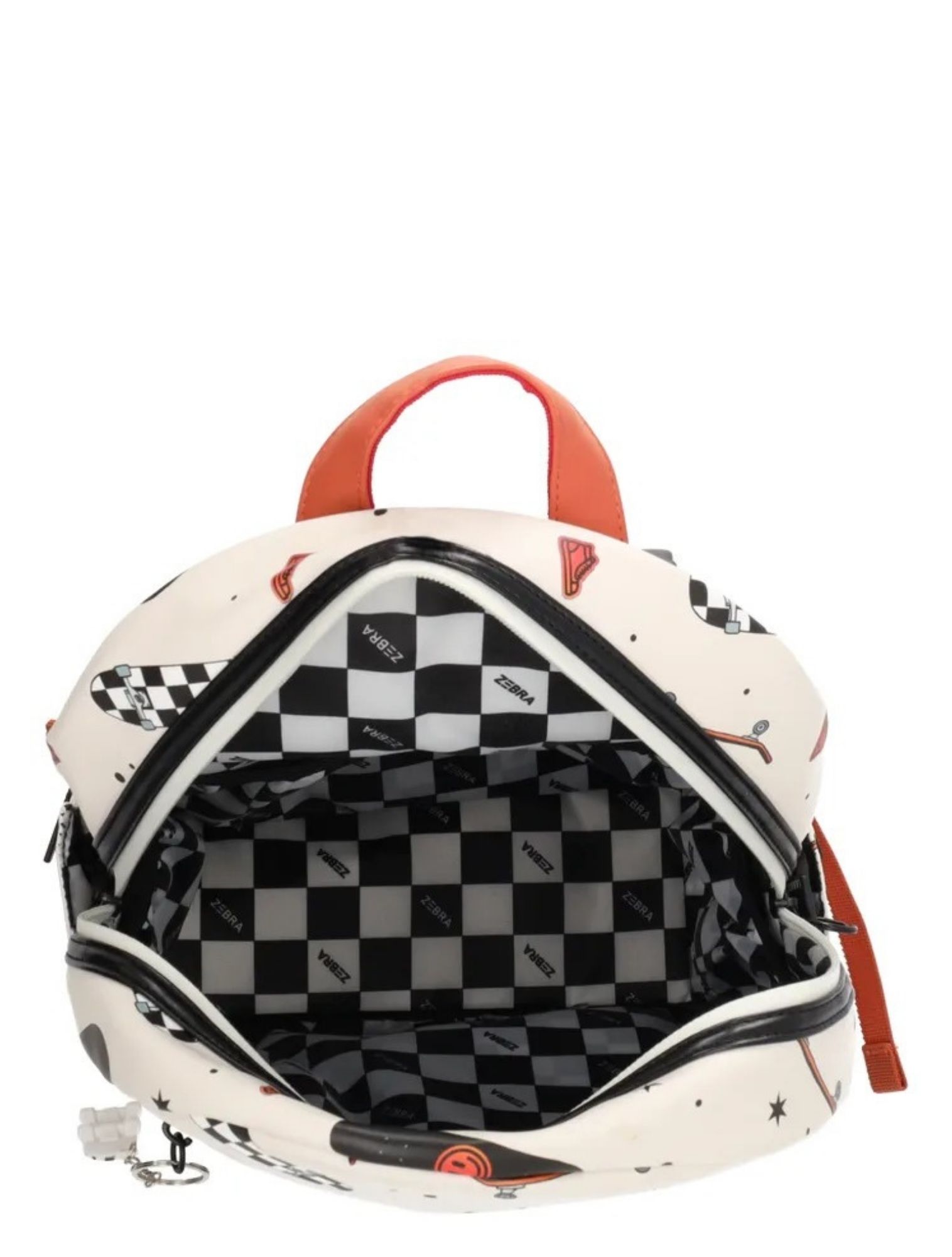 rugzak, backpack, drawstring, oval, zebra-pattern