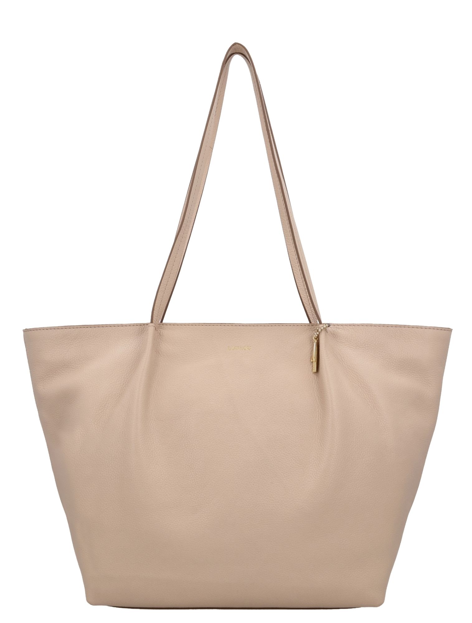 tote, handtas, leder, neutraal, ruime capaciteit