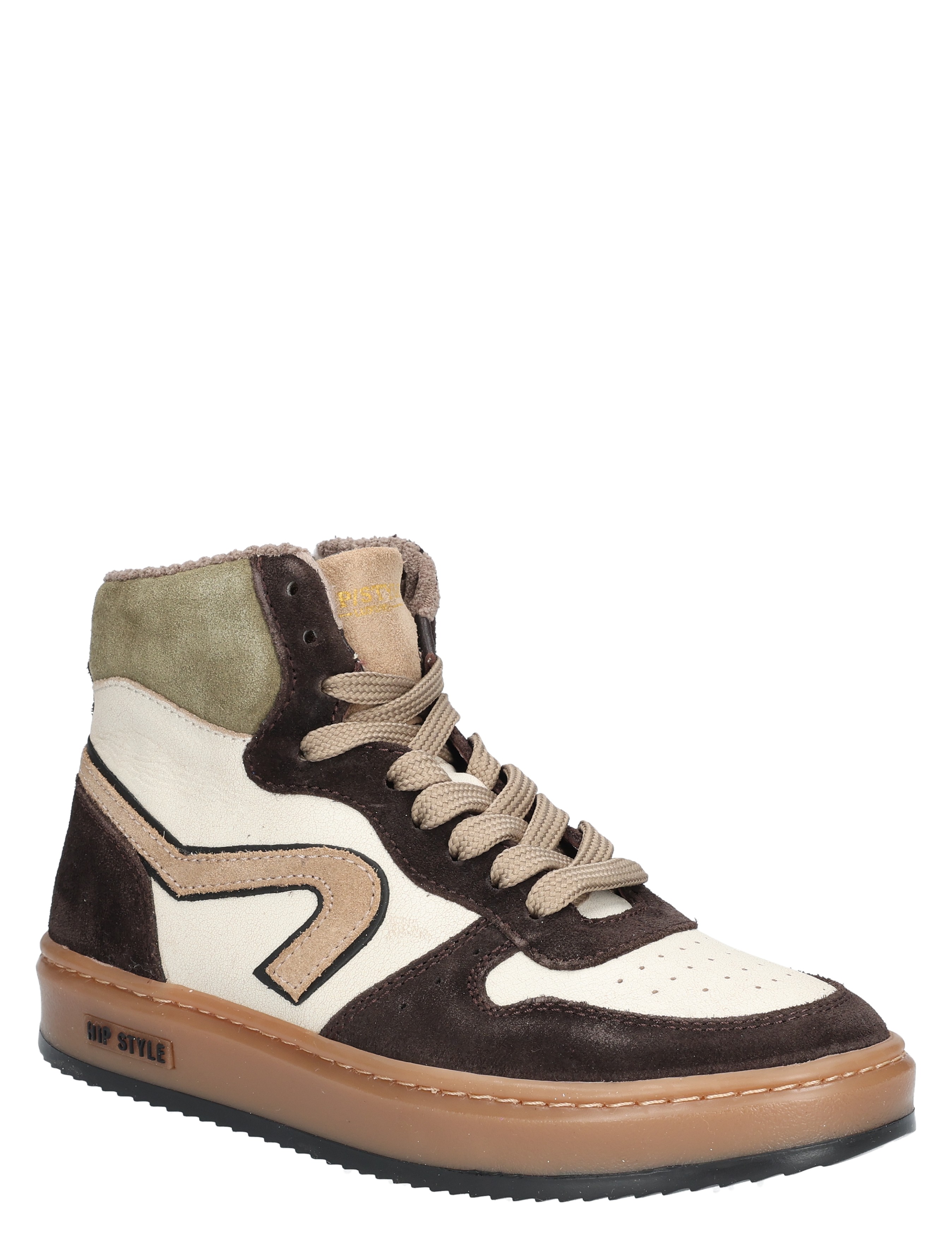 Hip - H1803 28CO Dark Brown Combi - Jongens - Sneakers - Hoge Sneakers - 49267_28_3
