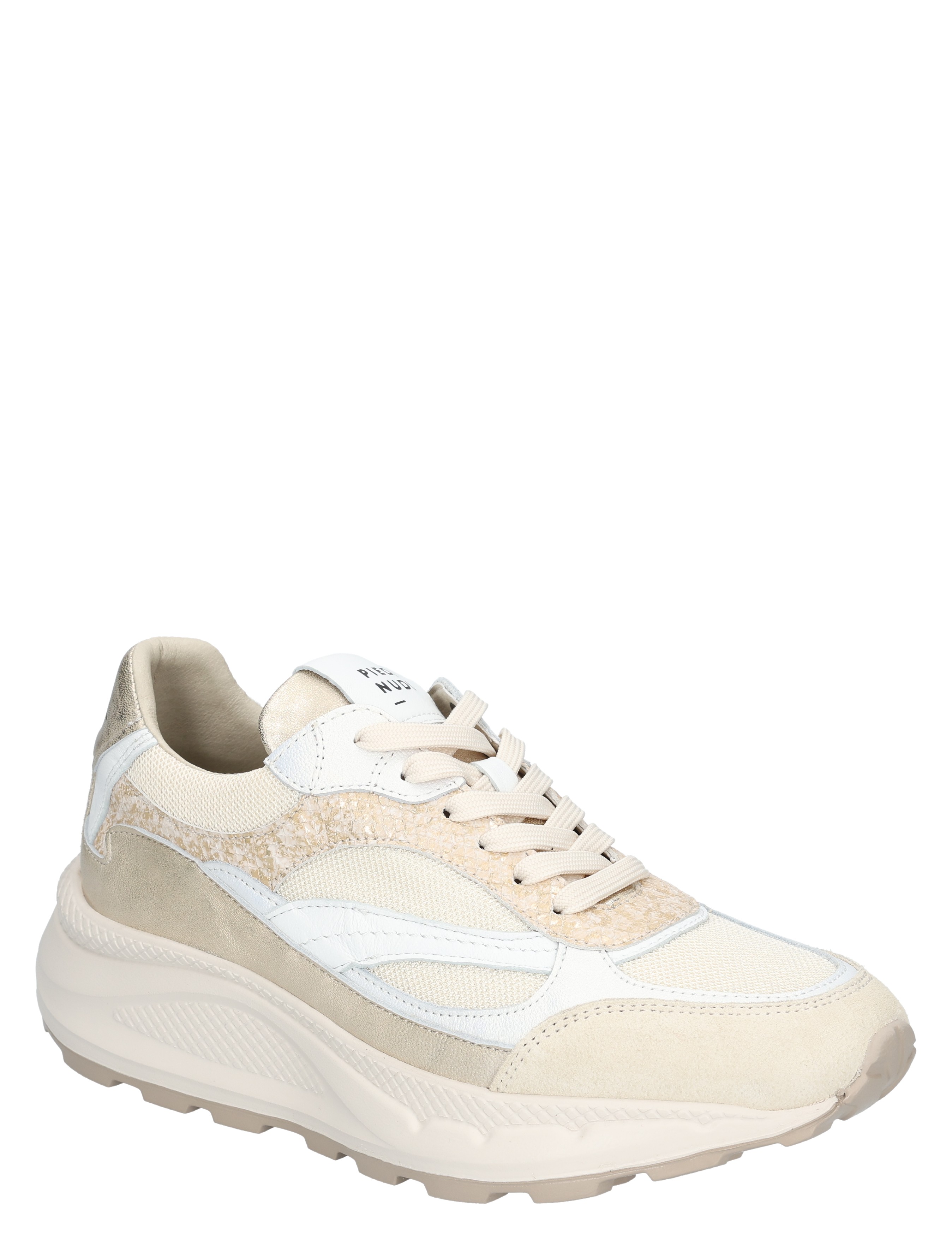 Piedi Nudi - West 01.06 Pearl White - Dames - Veterschoenen - Casual Veterschoenen - 50525_88_3