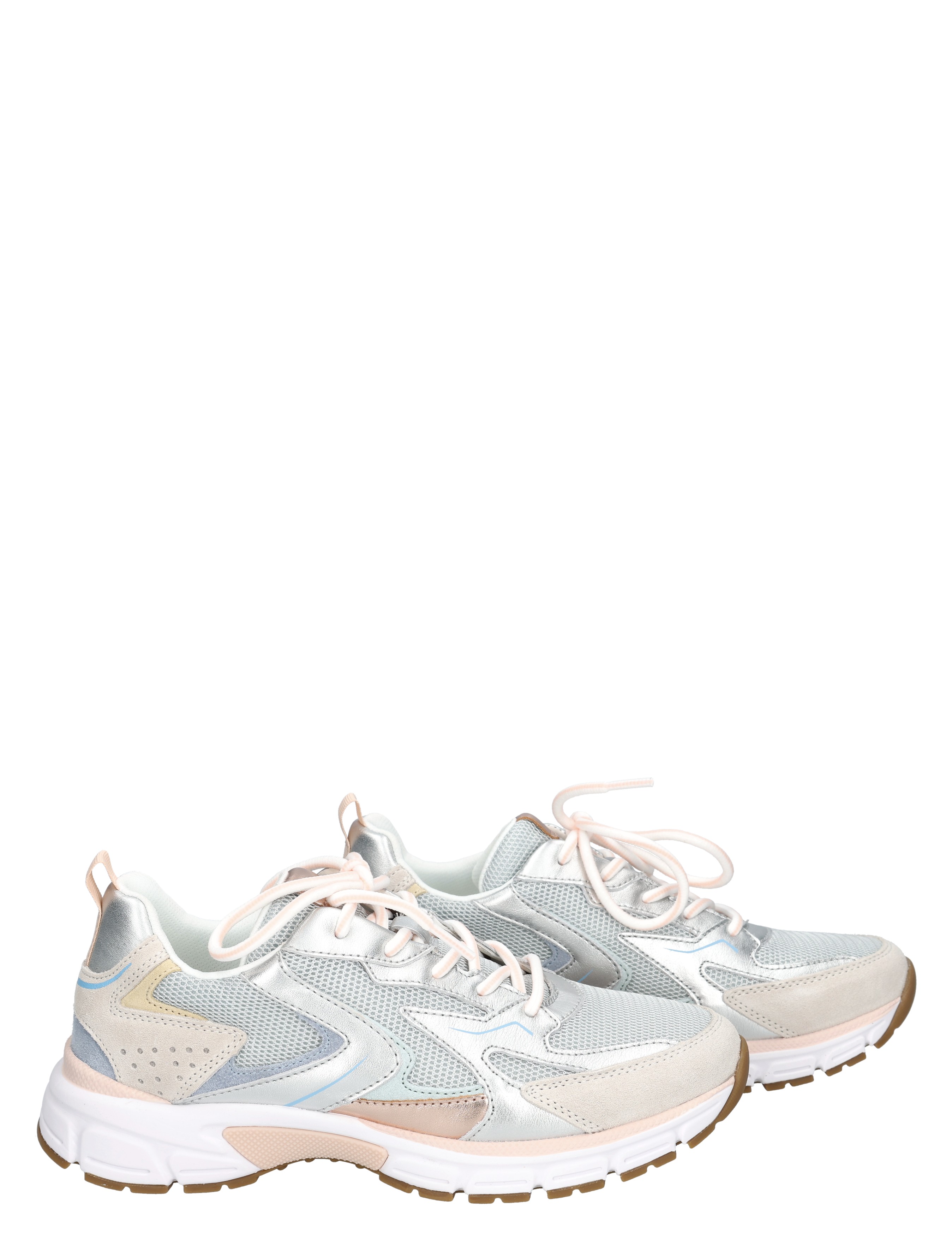 Gabor - 86.536.64 64 weiss/silber/pastell - Dames - Veterschoenen - Casual Veterschoenen - 50003_88_6