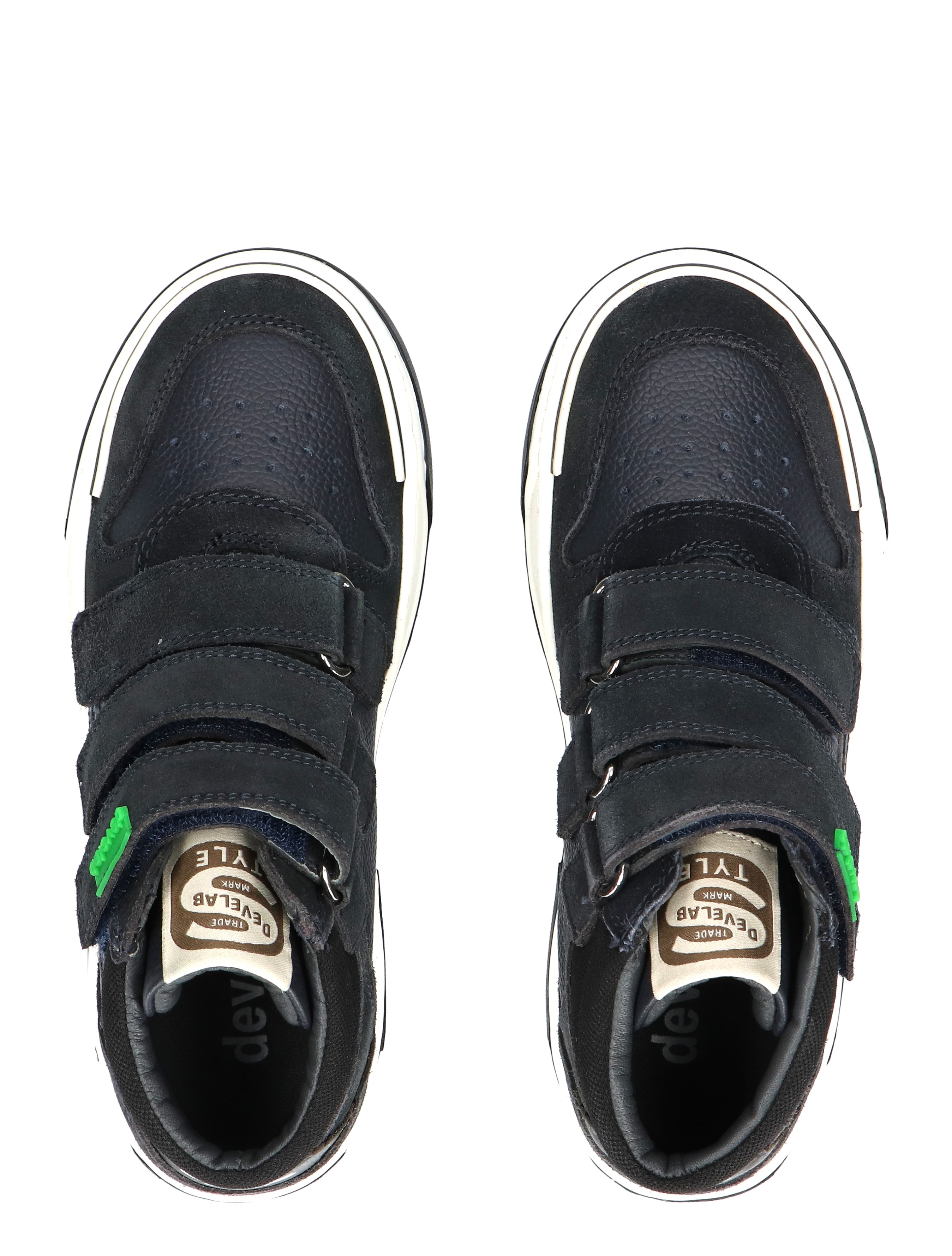 Develab - 44415 696 Blue Combi Waxed - Jongens - Klittenbandschoenen - 49254_33_7