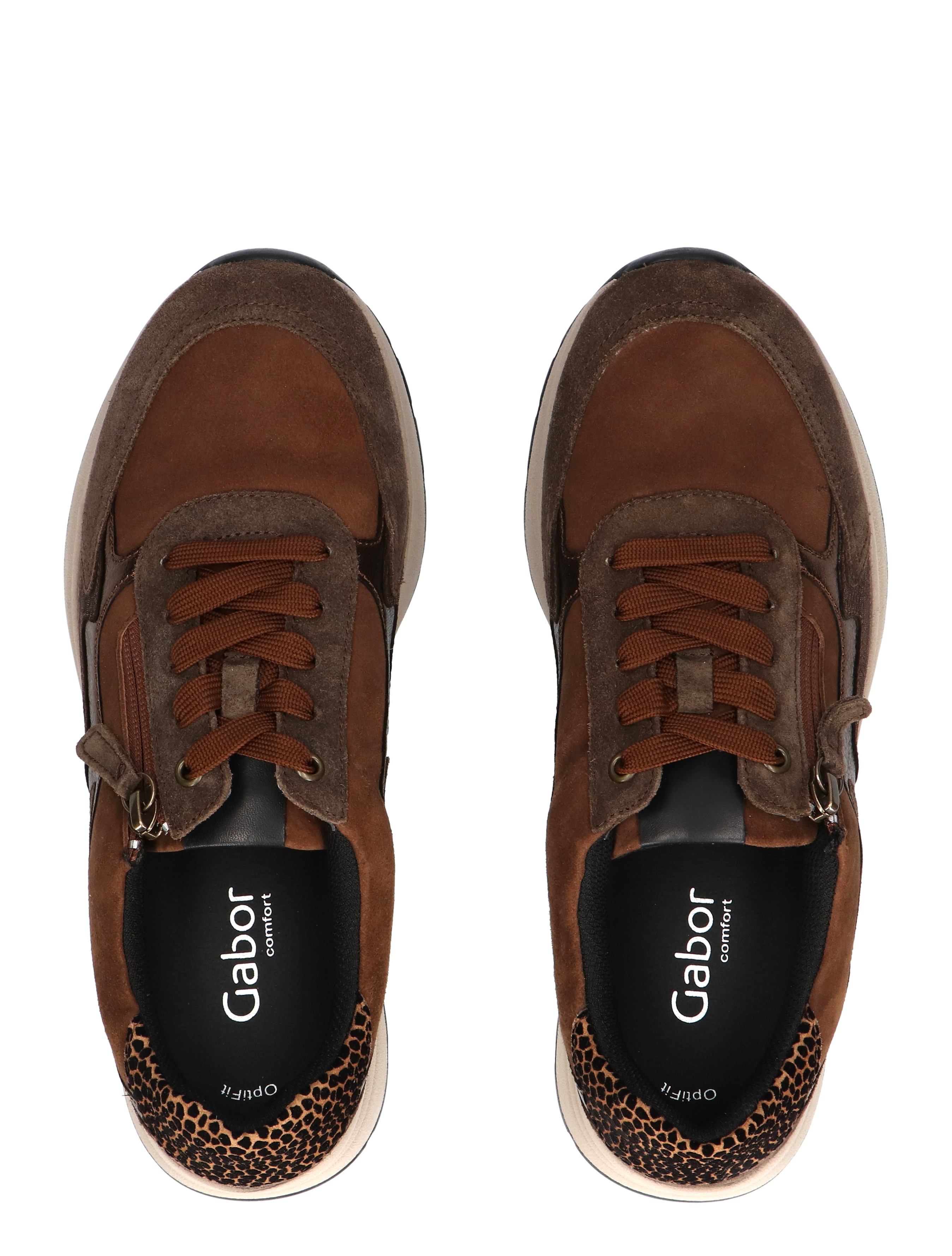 Gabor - 76.598.33 Bronze K-Wijdte - Dames - Veterschoenen - Casual Veterschoenen - 48909_22_7