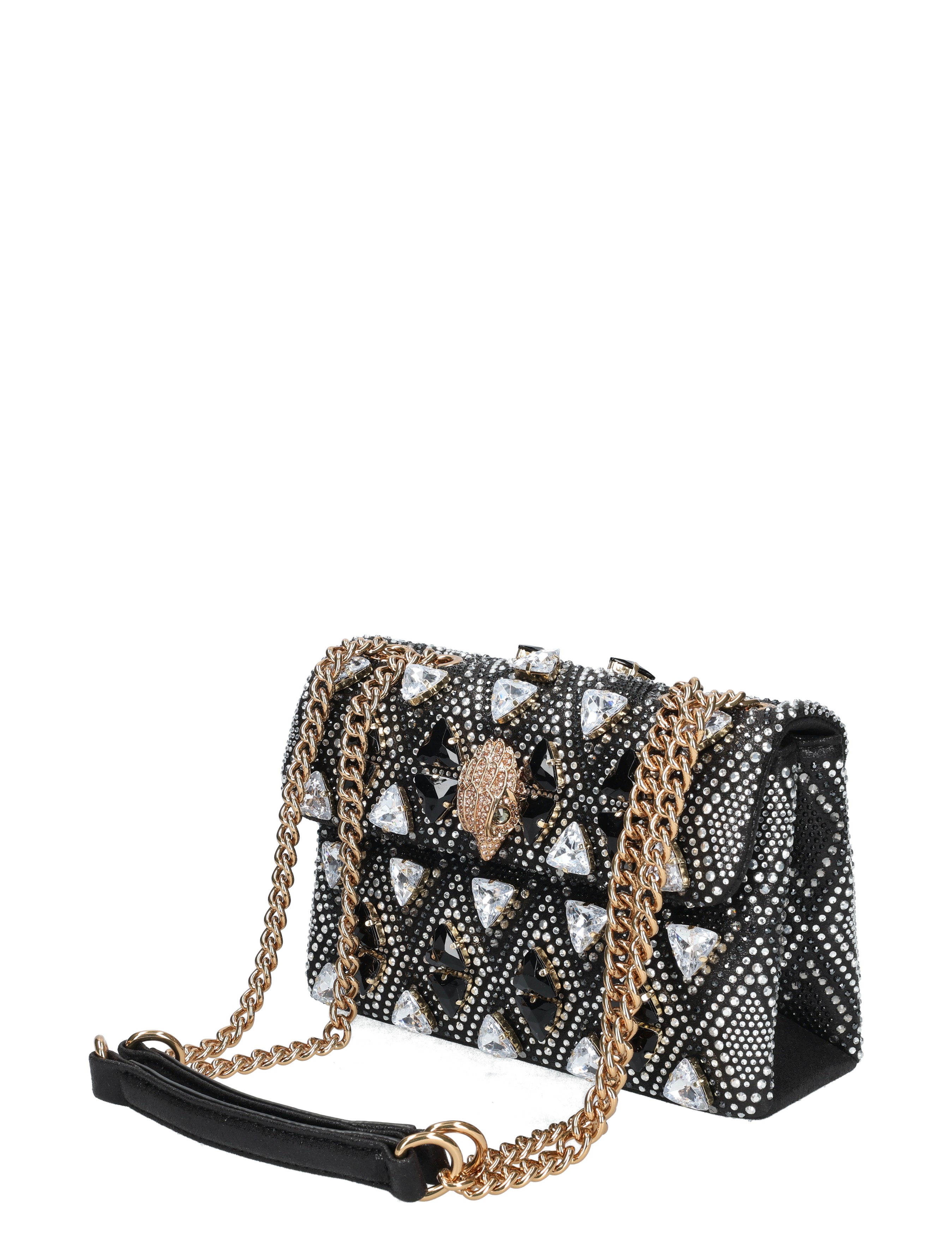 Kurt Geiger - Medium Kensington Jewel Bag 09 Black Other - Dames - Schoudertassen - 49582_11_3