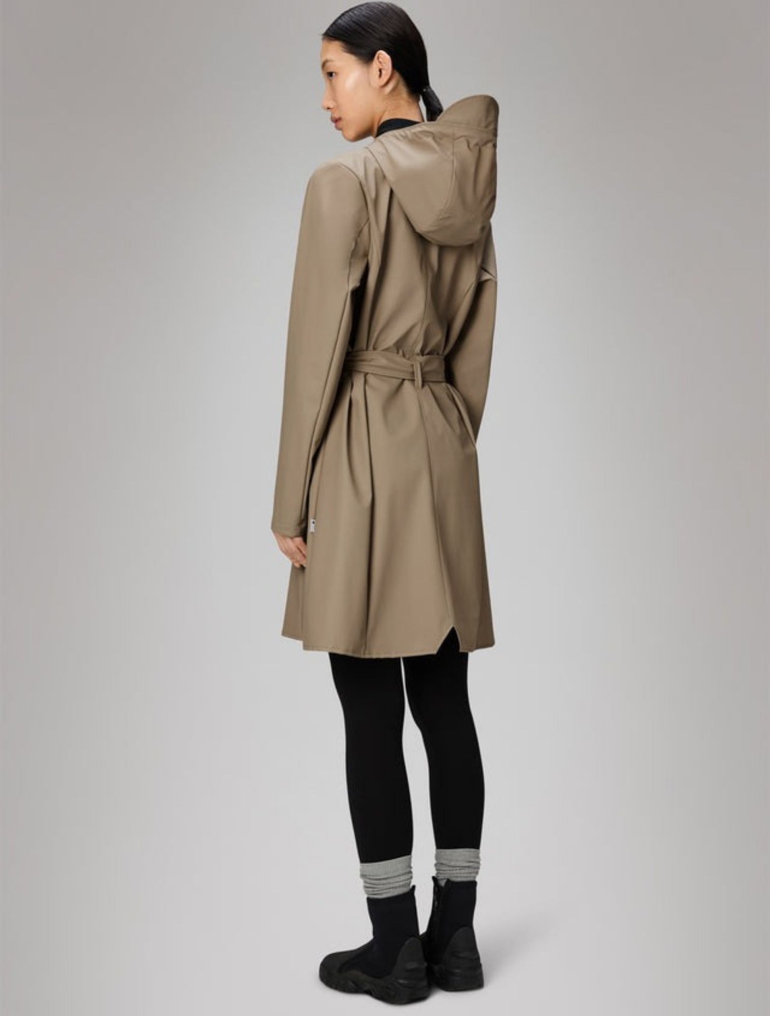 Rains - Curve Long Jacket 133 Beige - Dames - Jassen en Jacks - 48326_77_3