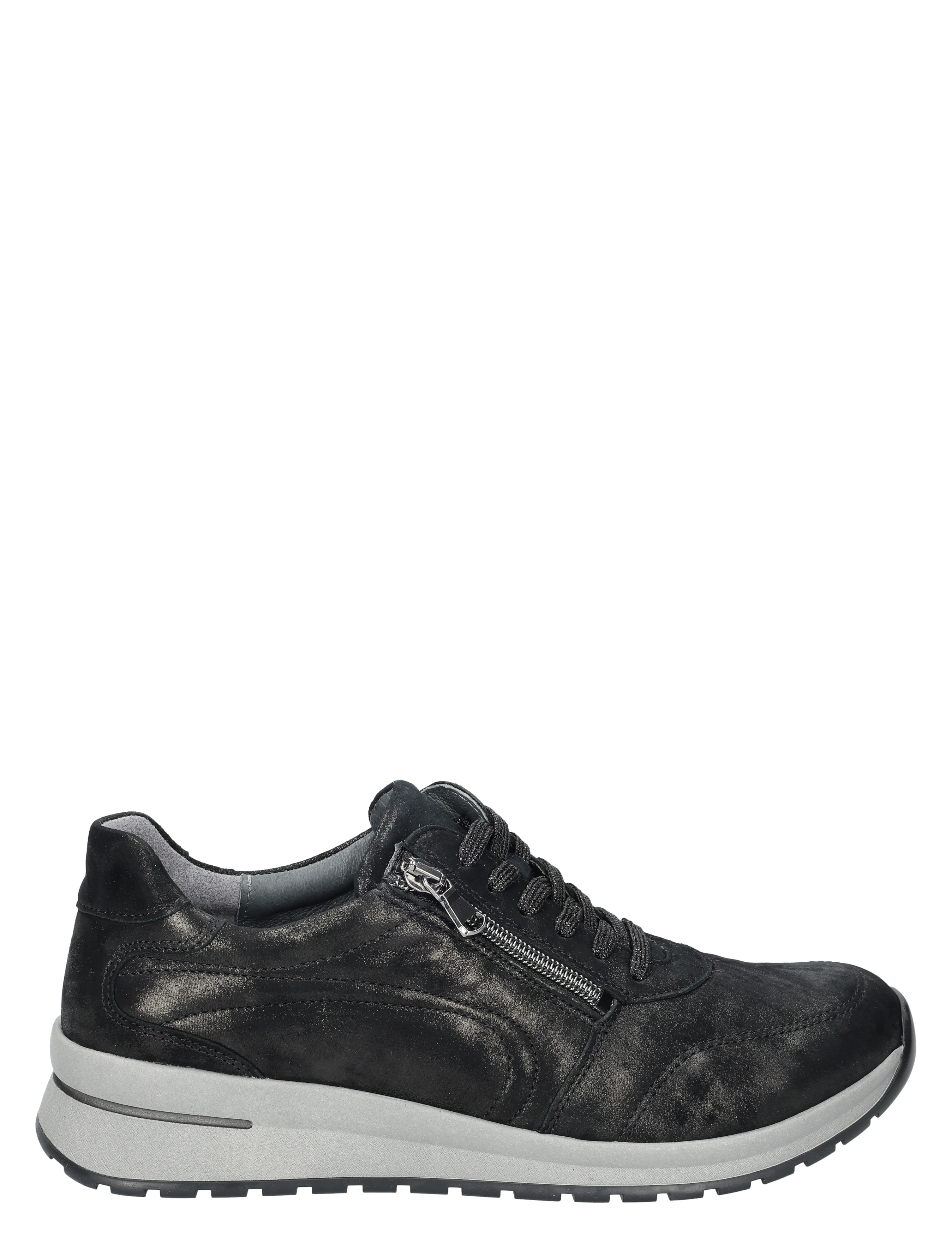 Waldlaufer - 928002 Black H-Wijdte - Dames - Veterschoenen - Casual Veterschoenen - 51700_11_1