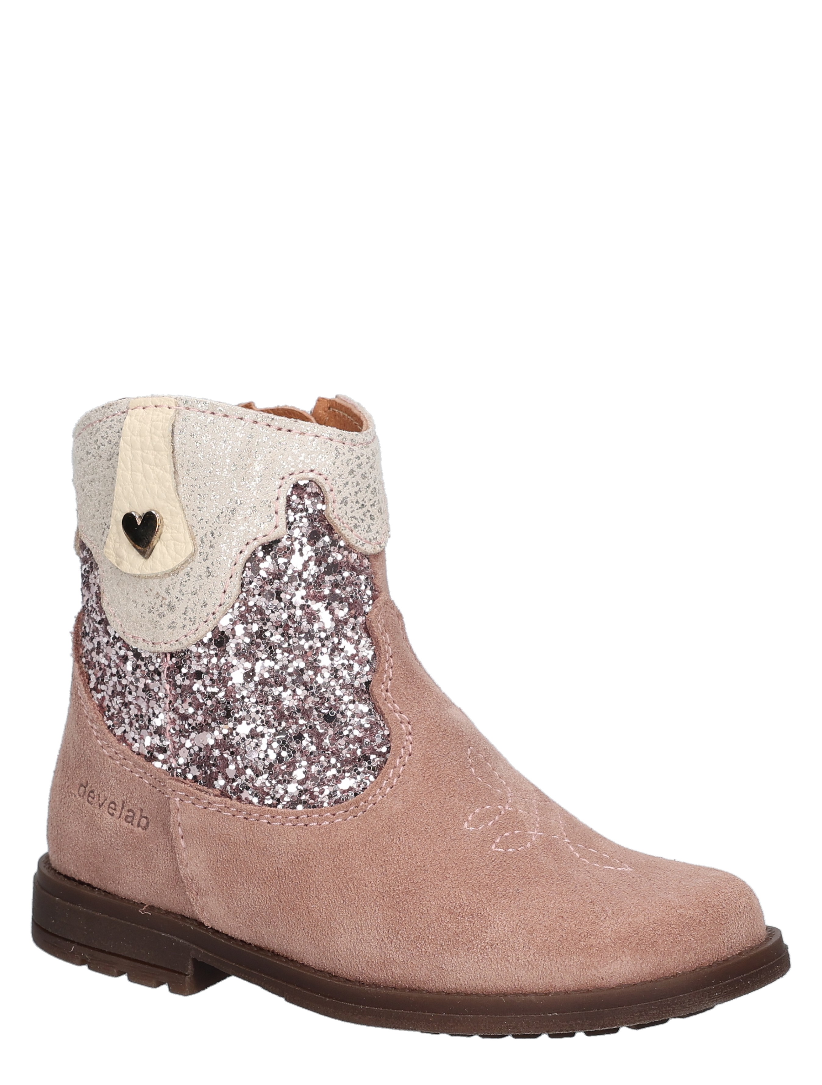 Develab - 47084 473 Old Pink Suede - Meisjes - Veter Boots - Boots - 49247_48_3
