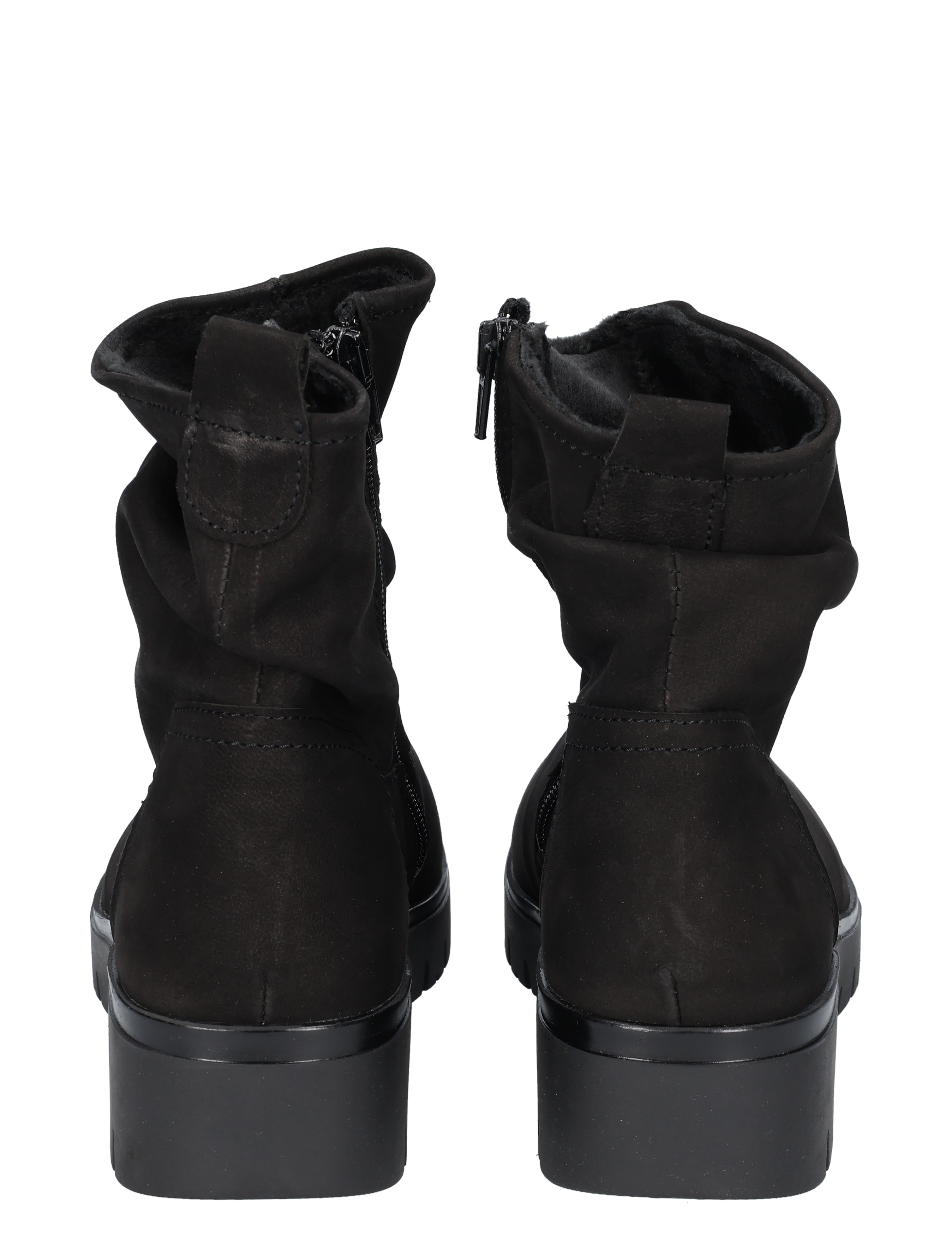 rugge enkel, zwarte boots, zoolblok, gedragen enkellaars, nep suede
