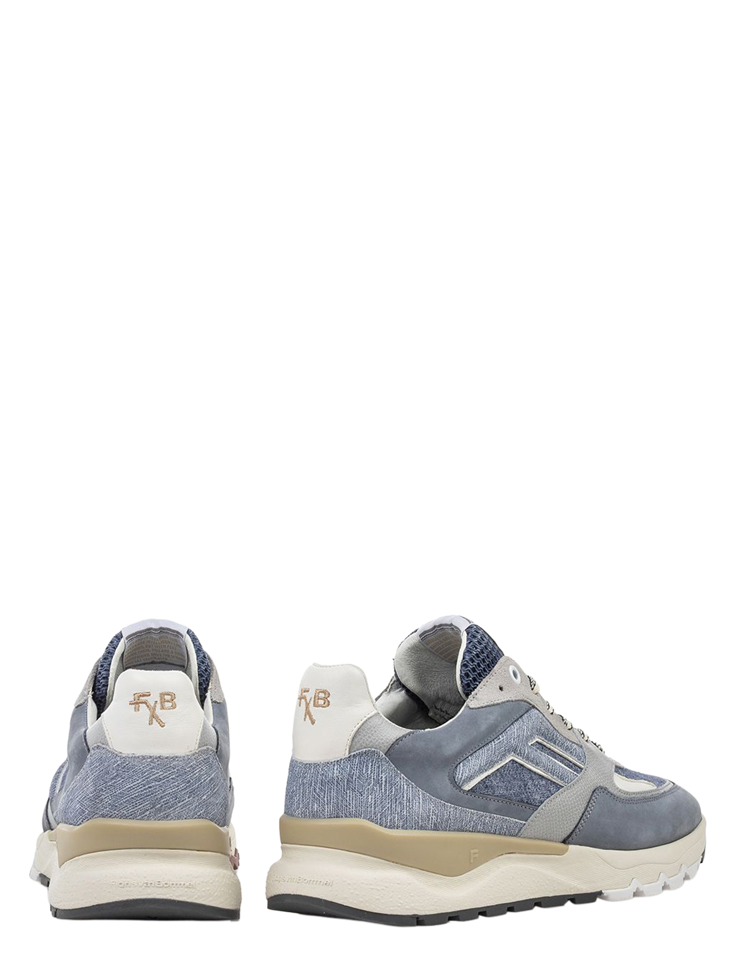 Floris van Bommel - De Treener 10154 01.38 Light Blue G+Wijdte - Heren - Lage Sneakers - Sneakers - 51415_03_4