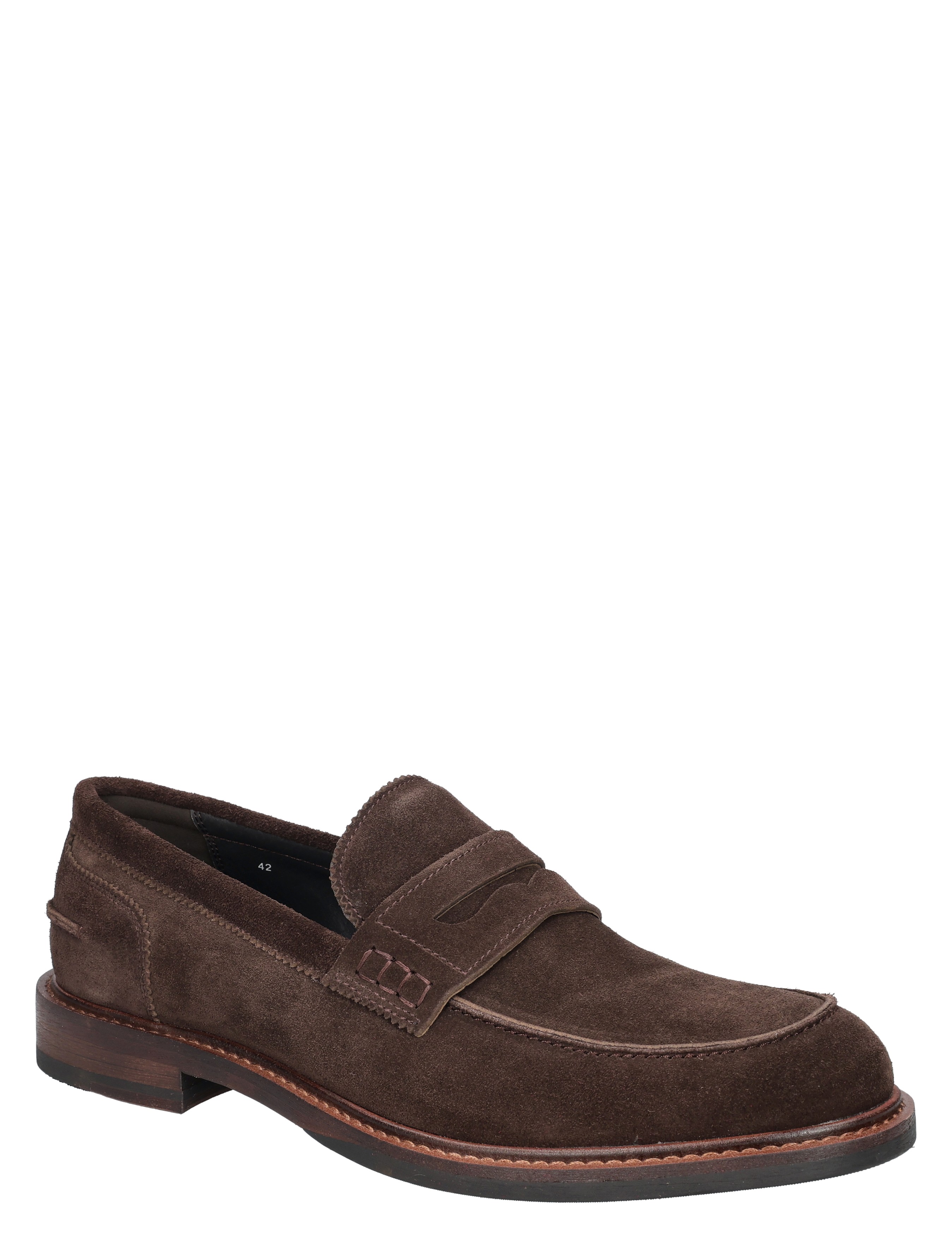 suede, bruin, loafer, slip-on, herenschoen