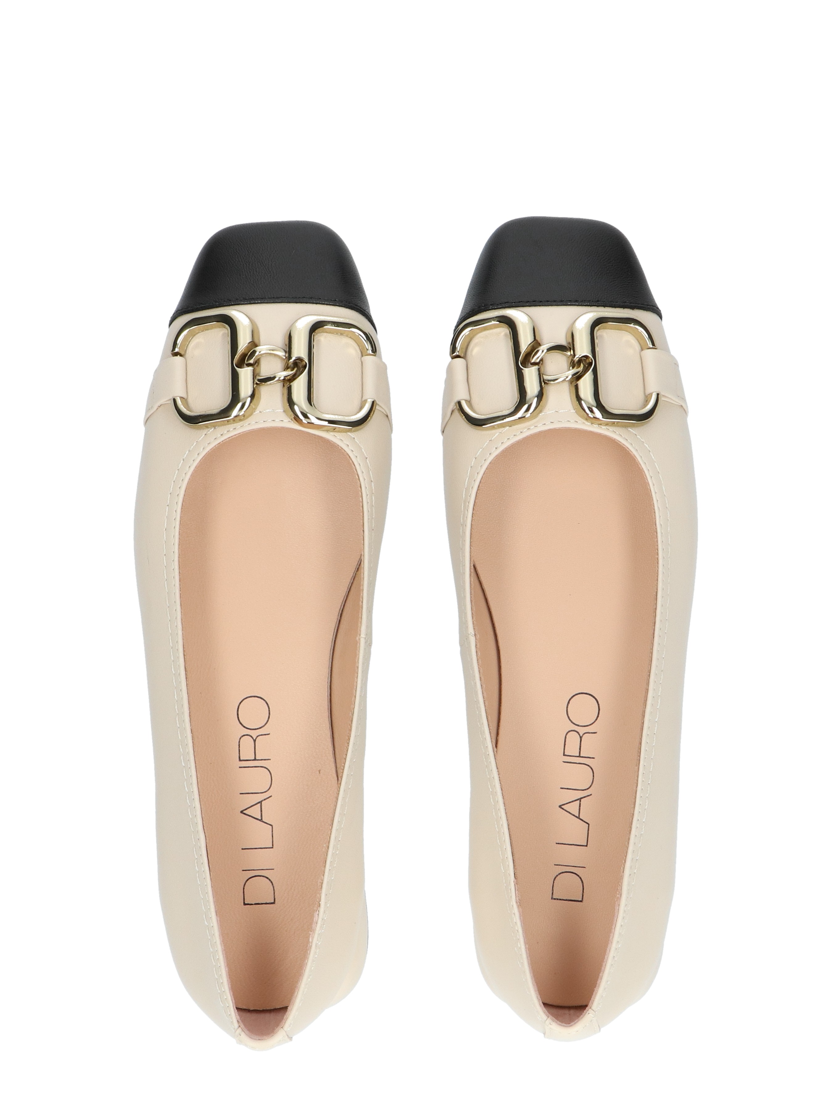 Di Lauro - Winola Light Beige Black - Dames - Ballerinas - 47632_71_7