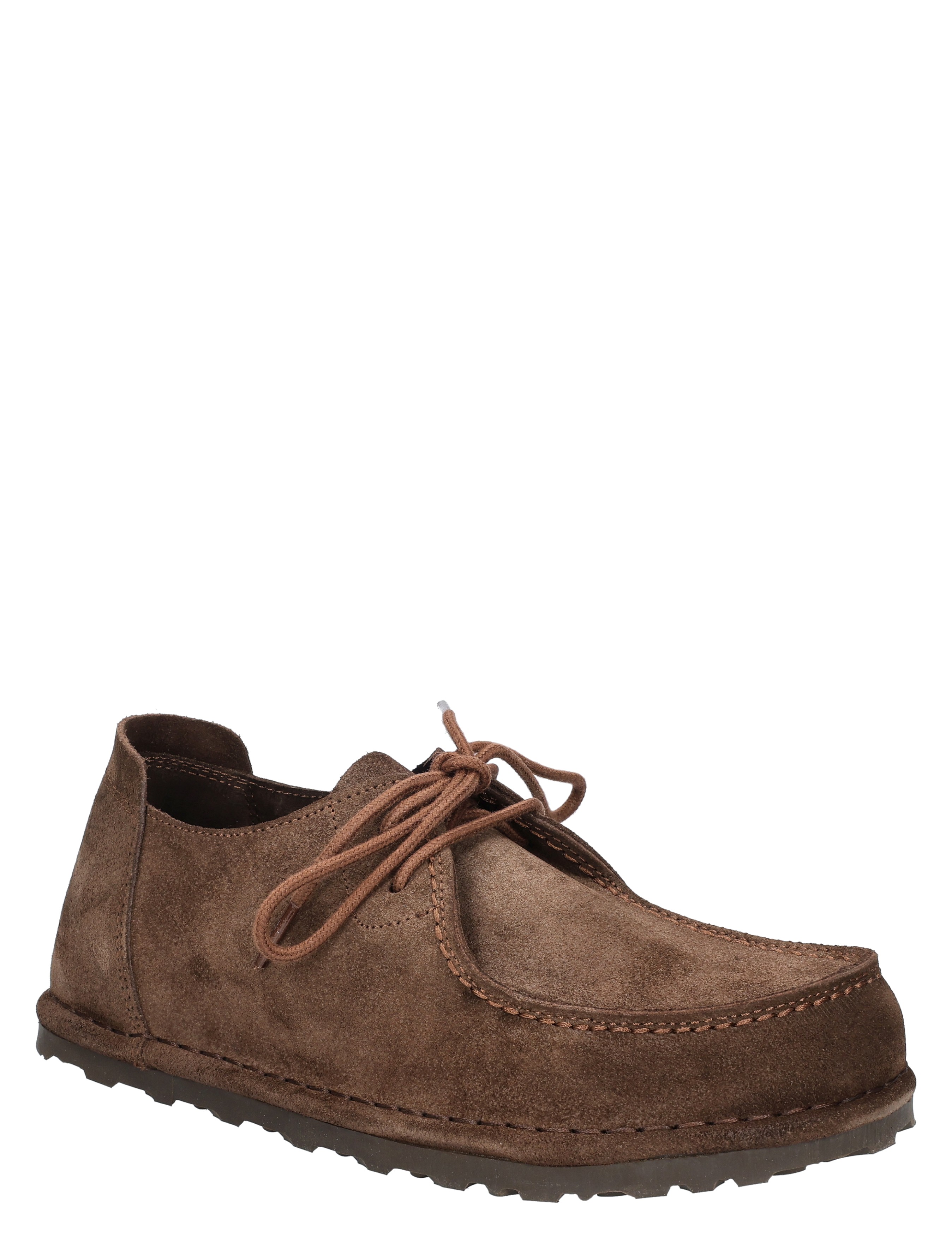 laars versatile, bruin suède, koord zool, veters, mocassin stijl