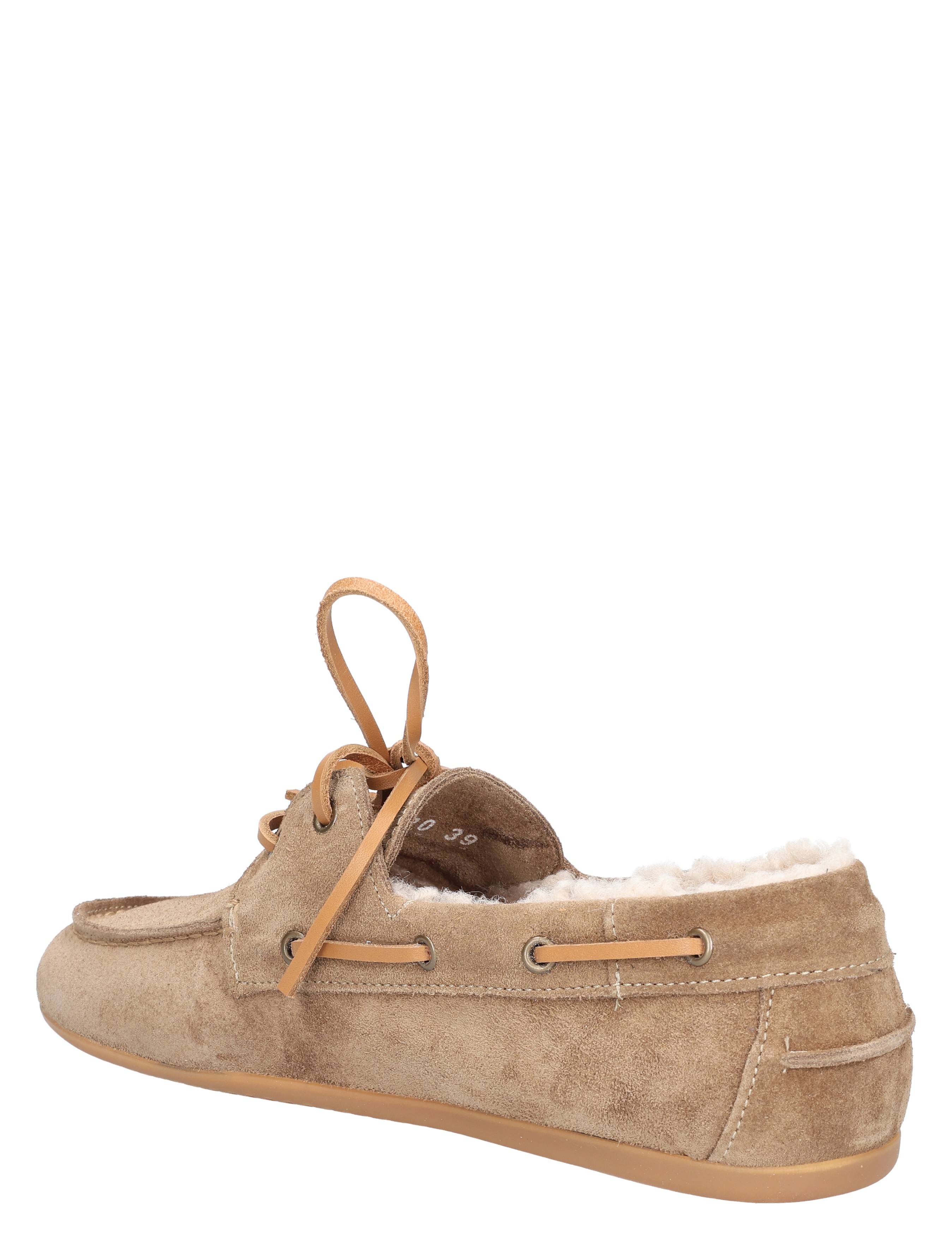Miss Behave - Xanthi 1-p Taupe Suede Shearling - Dames - Veterschoenen - Casual Veterschoenen - 50763_77_4