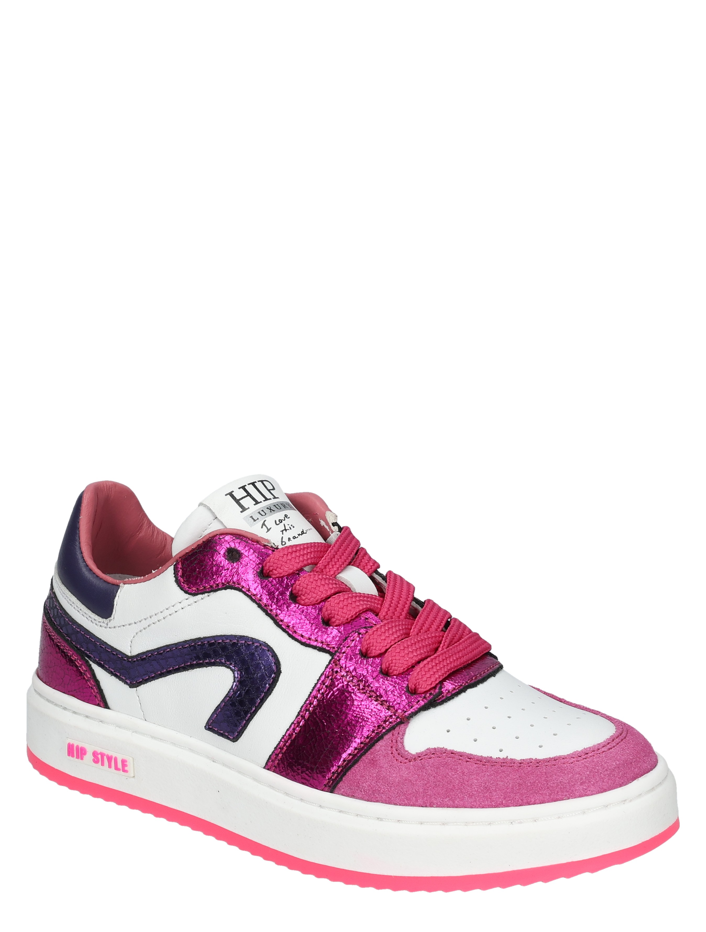Hip - H1015 Fuchsia - Meisjes - Veterschoenen - 50593_84_3