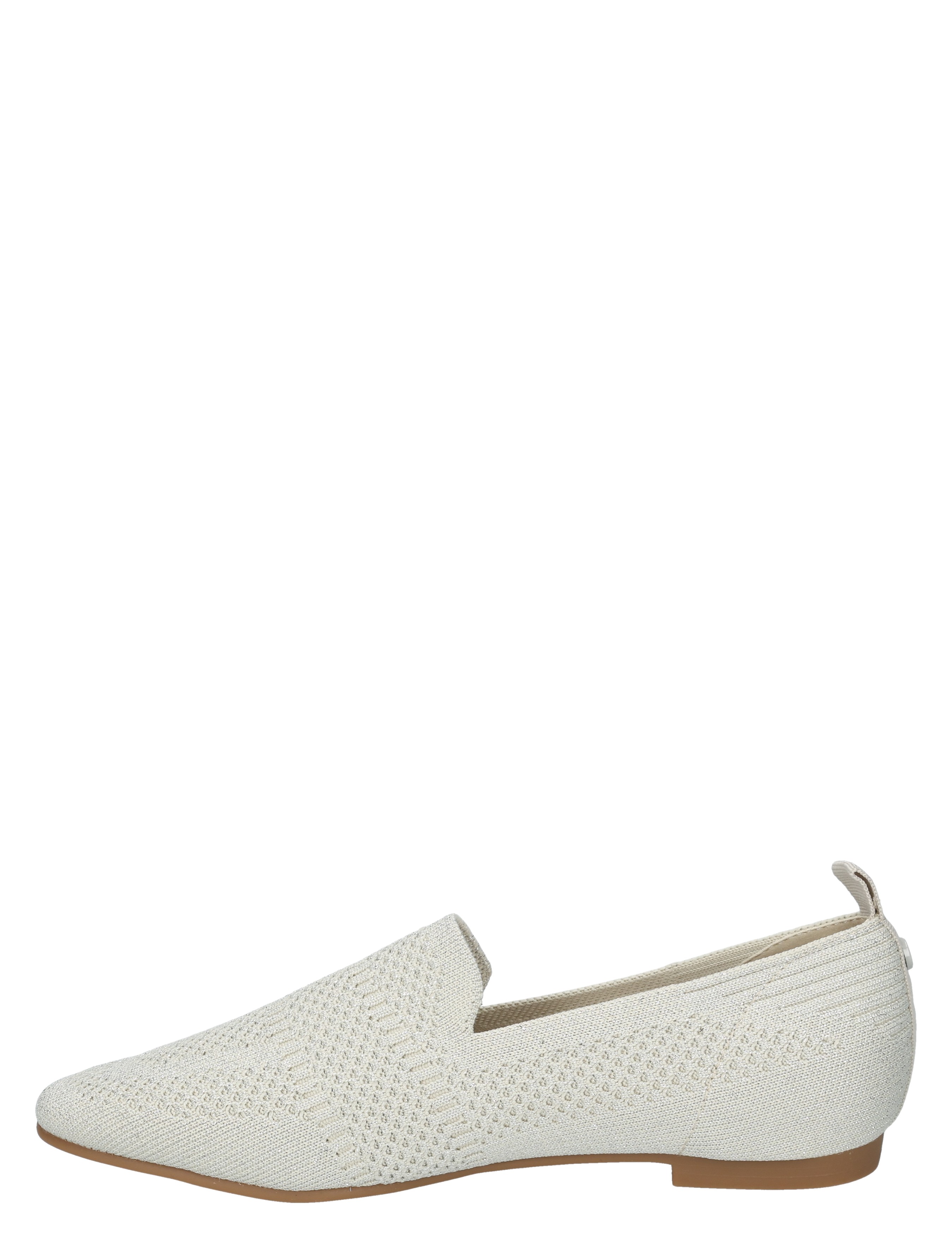 Lisa & Jo - Zilin Beige Silver Knitted - Dames - Loafers - 50872_88_2