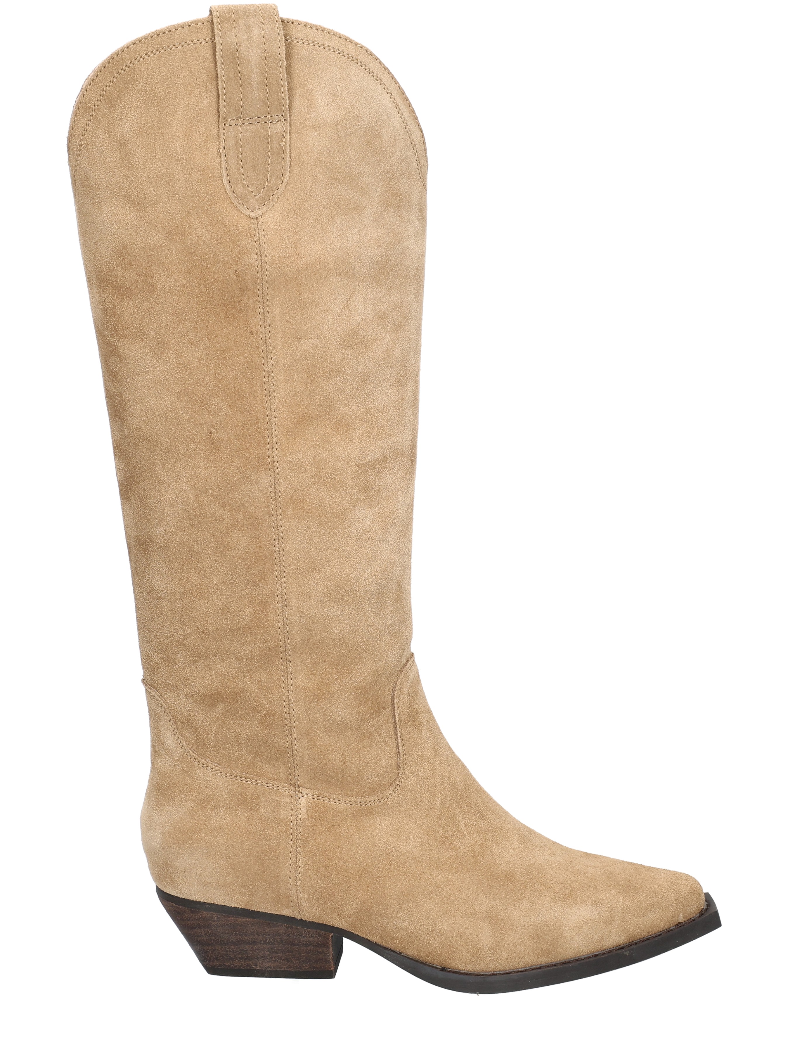 Miss Behave - 4A231-22R Light Brown Suede - Dames - Boots - Lange Laarzen - Cowboylaarzen - 50866_77_1