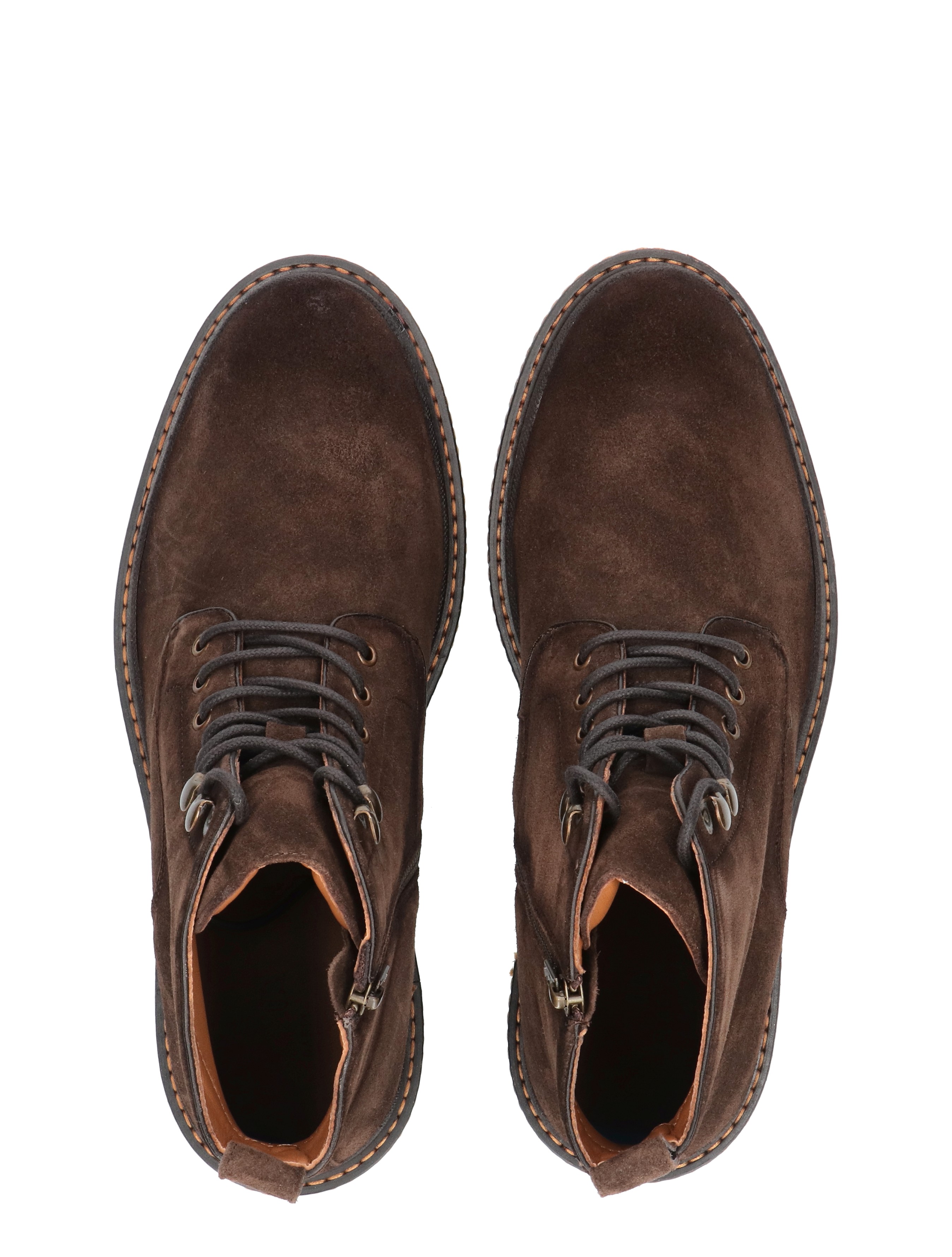 boot, leather, brown, lace-up, ankle-high