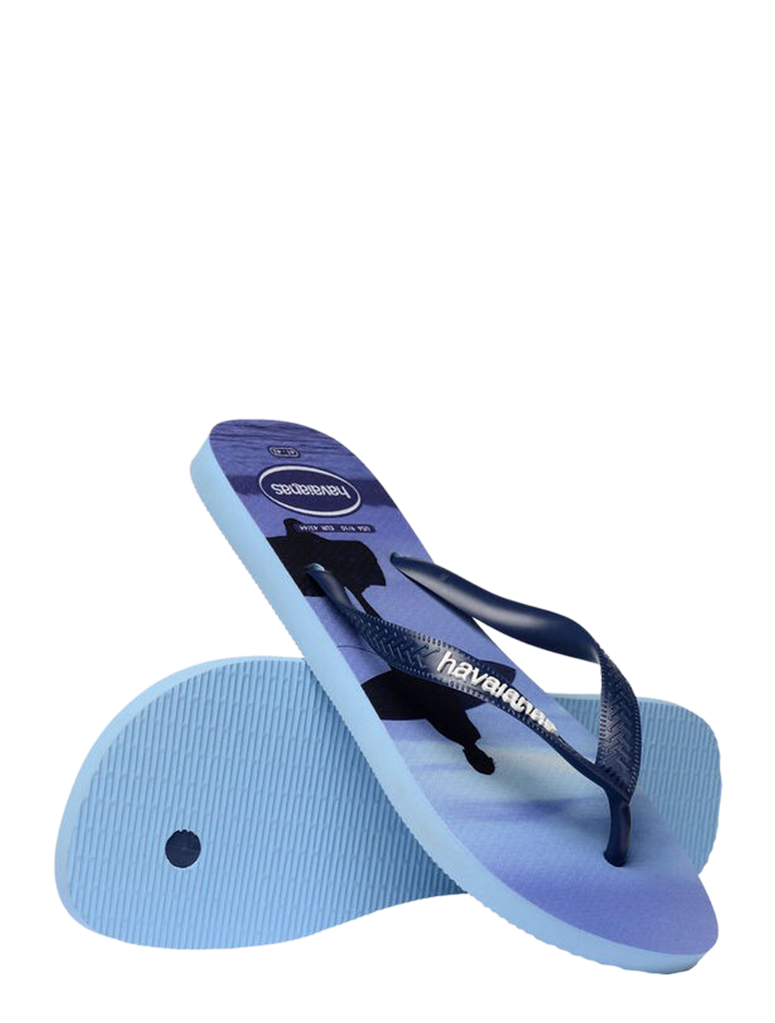 slipper, flipflop, slippert, blauw, schuimzool