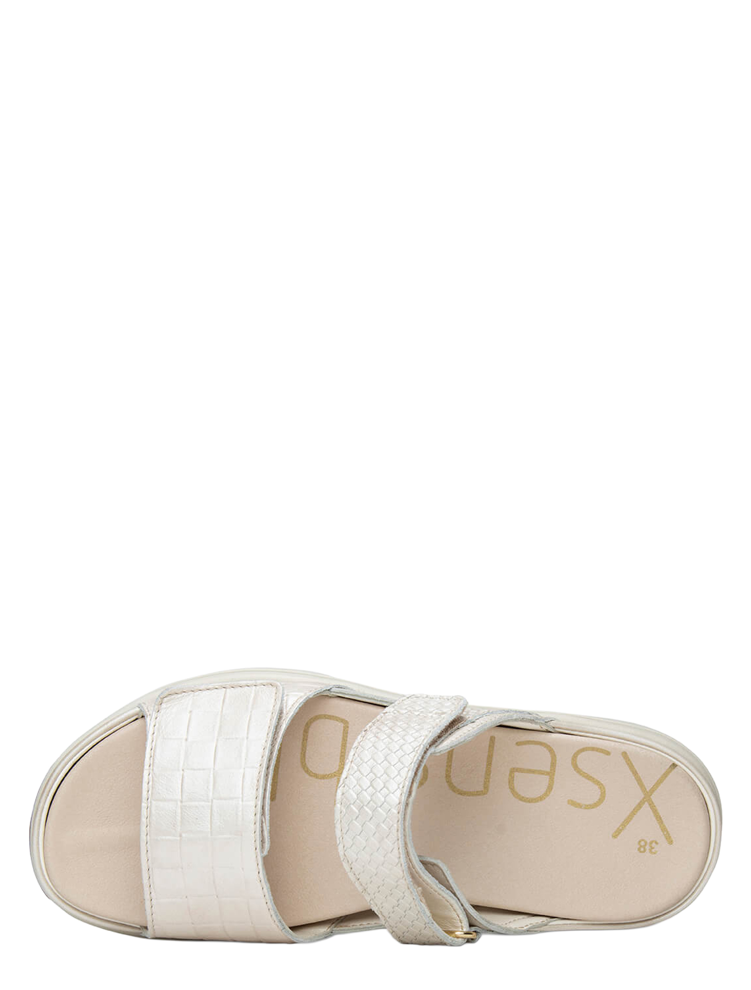 sandalen, slippers, witte, band, feetwear