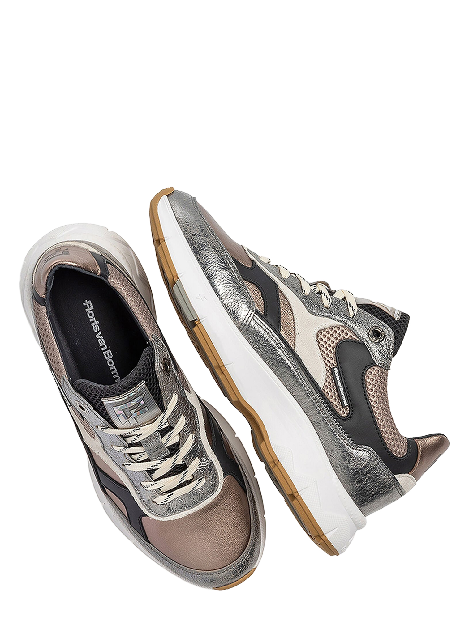 Floris van Bommel - Daysi SFW-10133 90-02 Silver G-Wijdte - Sneakers - Dames - Lage Sneakers - 50097_54_3