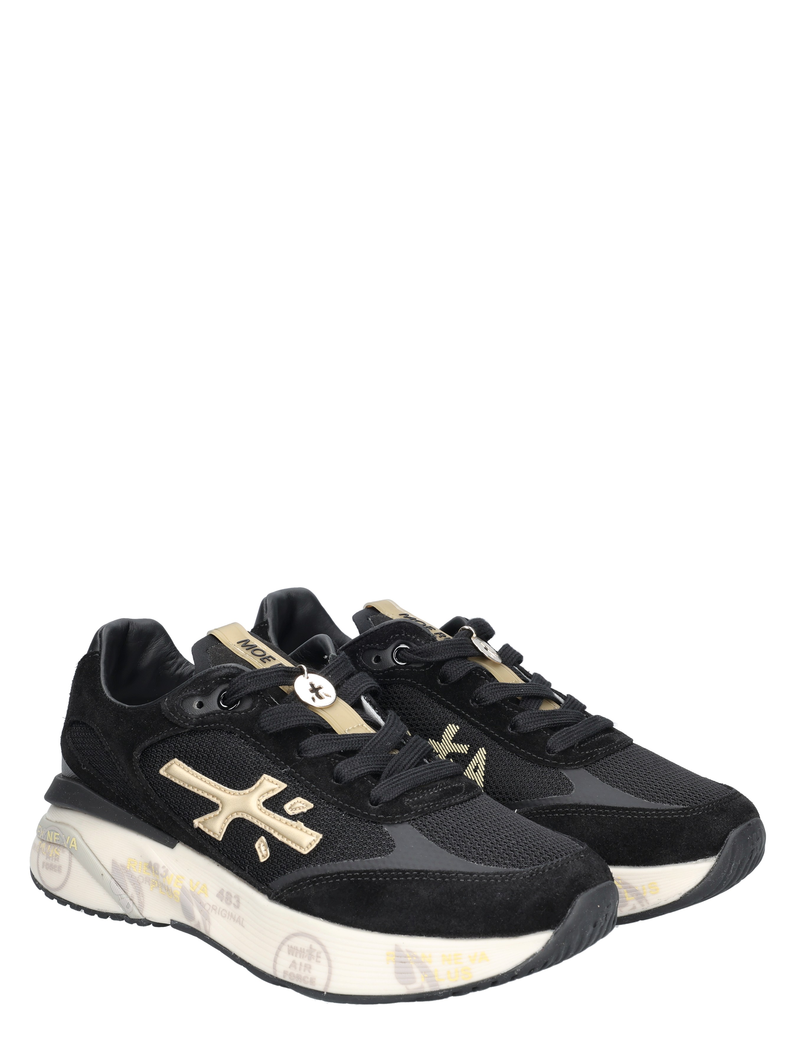 sneakers, zwart, mesh, gelaagde zool, luchtige zool