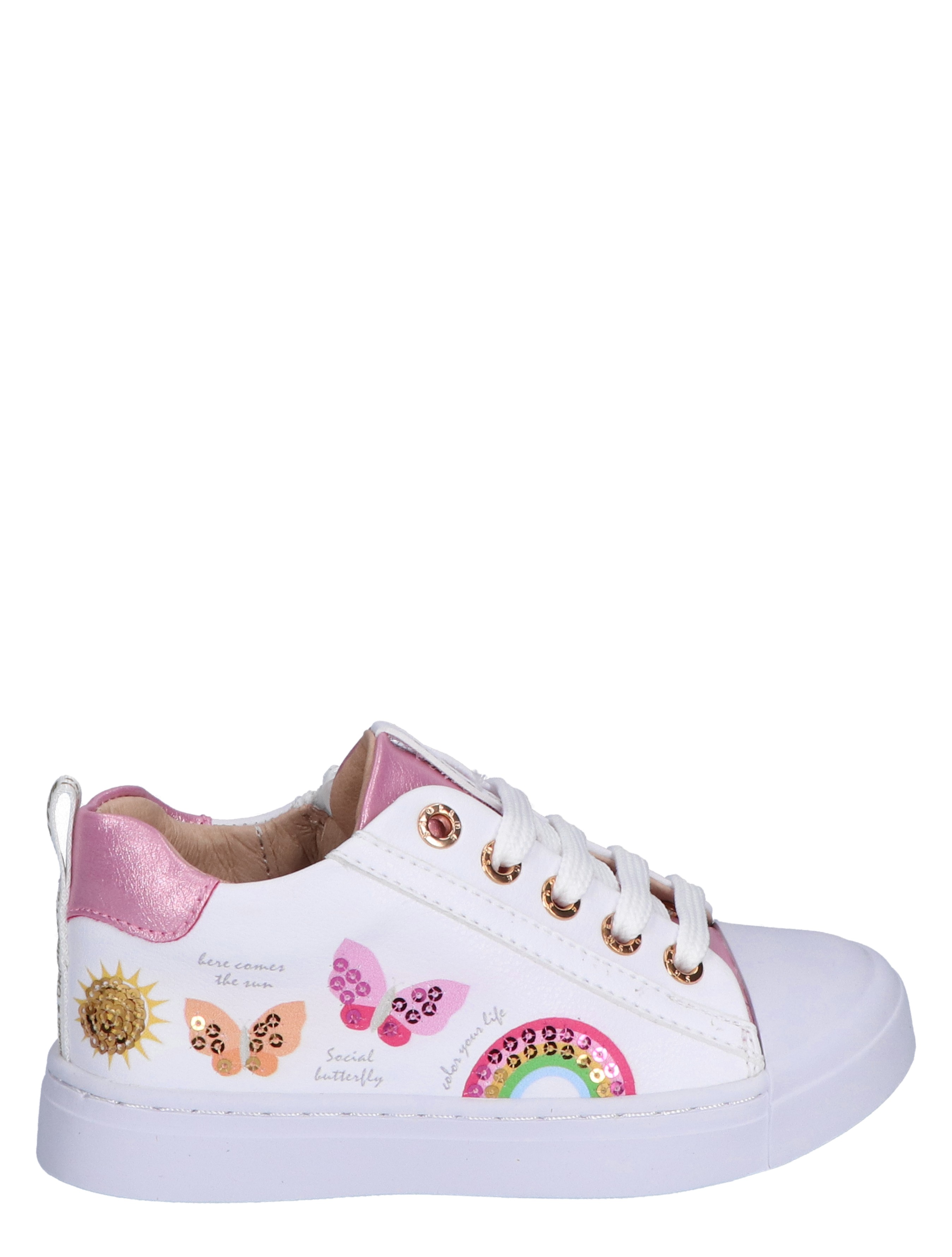Shoesme - SH24S003 White Pink - Meisjes - Lage Sneakers - Sneakers - 44394_88_1