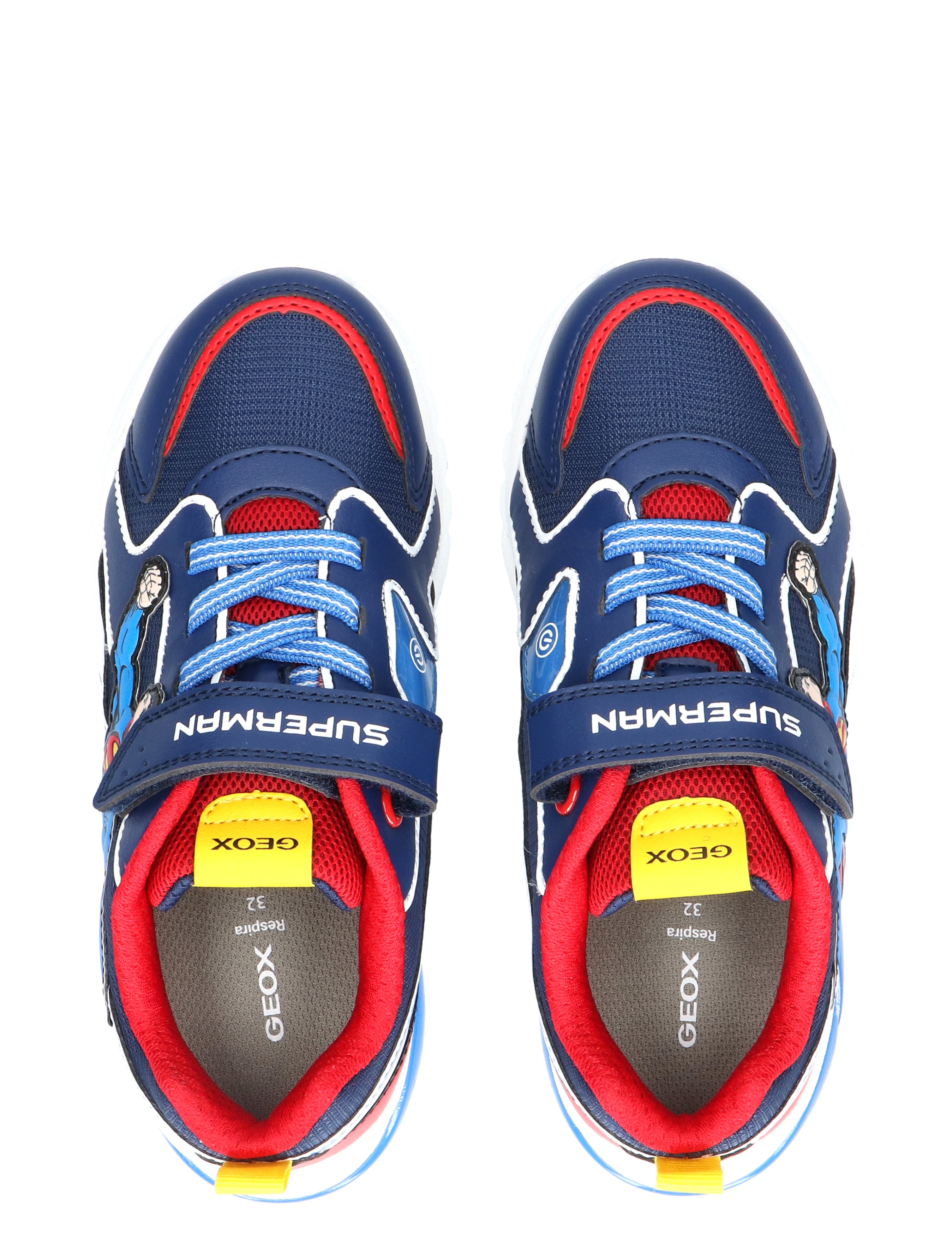 Geox - Ciberdron Superman 05411 C0200 Blue Red - Jongens - Sneakers - Lage Sneakers - 48255_34_7