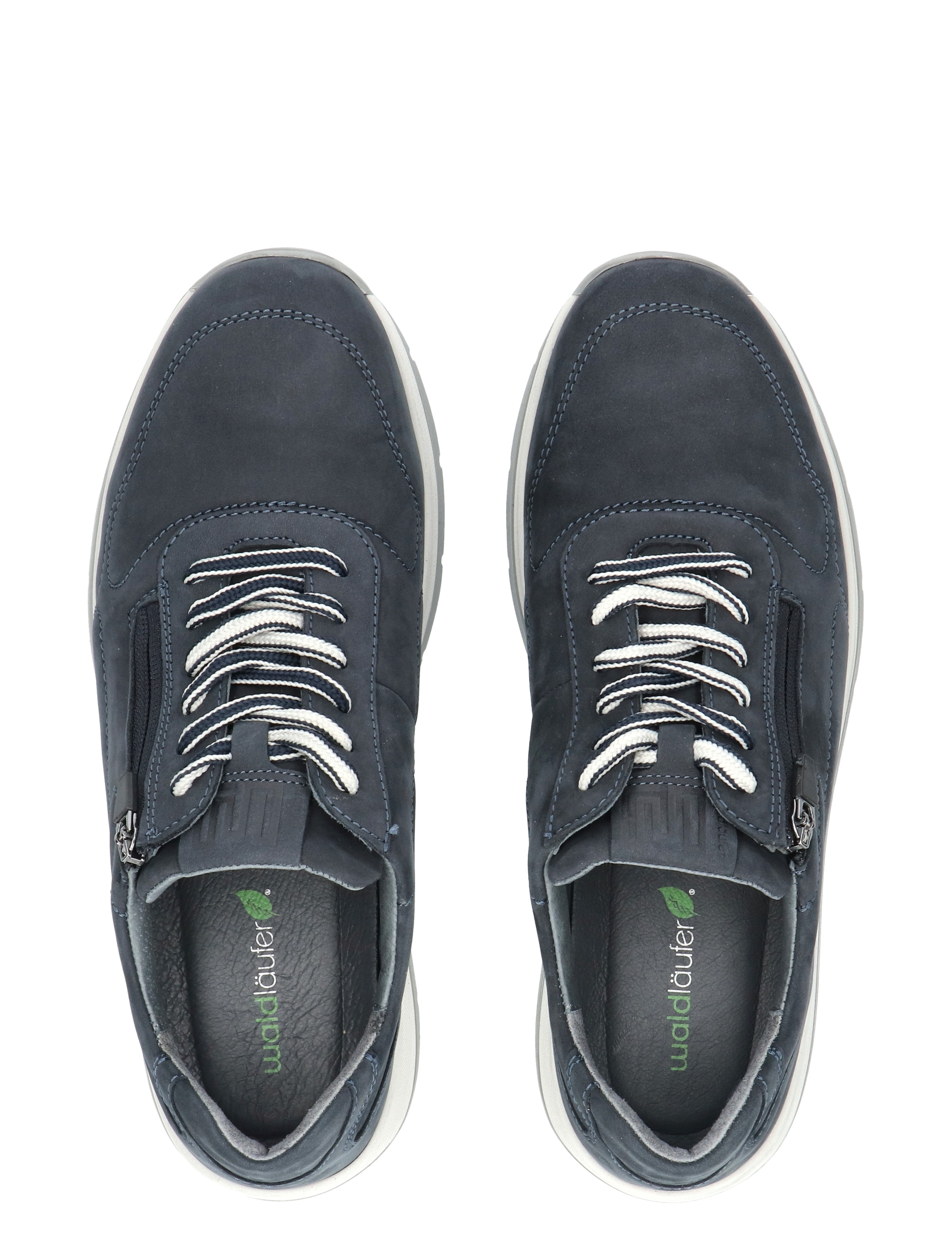 neakers, laarzen, donkerblauw, witte veters, zijsluiting rits