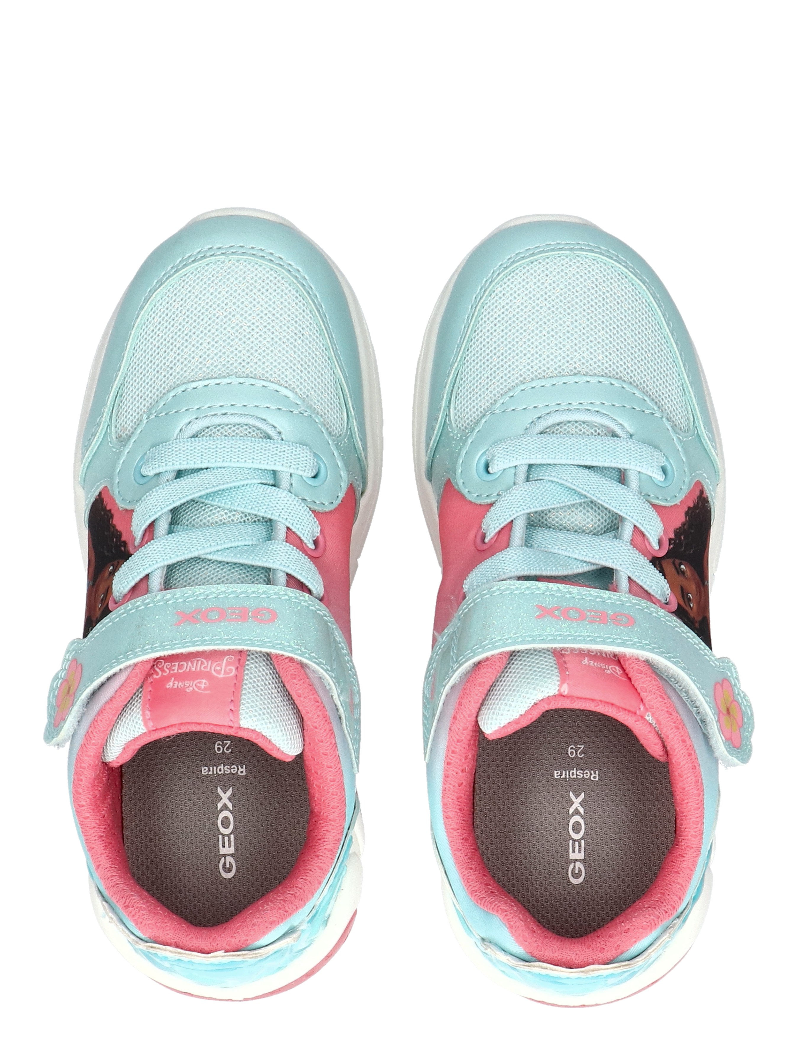 Geox - Fadinlight Girl Disney Rapunzel J65M4B Water Sea Coral - Meisjes - Lage Sneakers - Sneakers - 49750_33_7