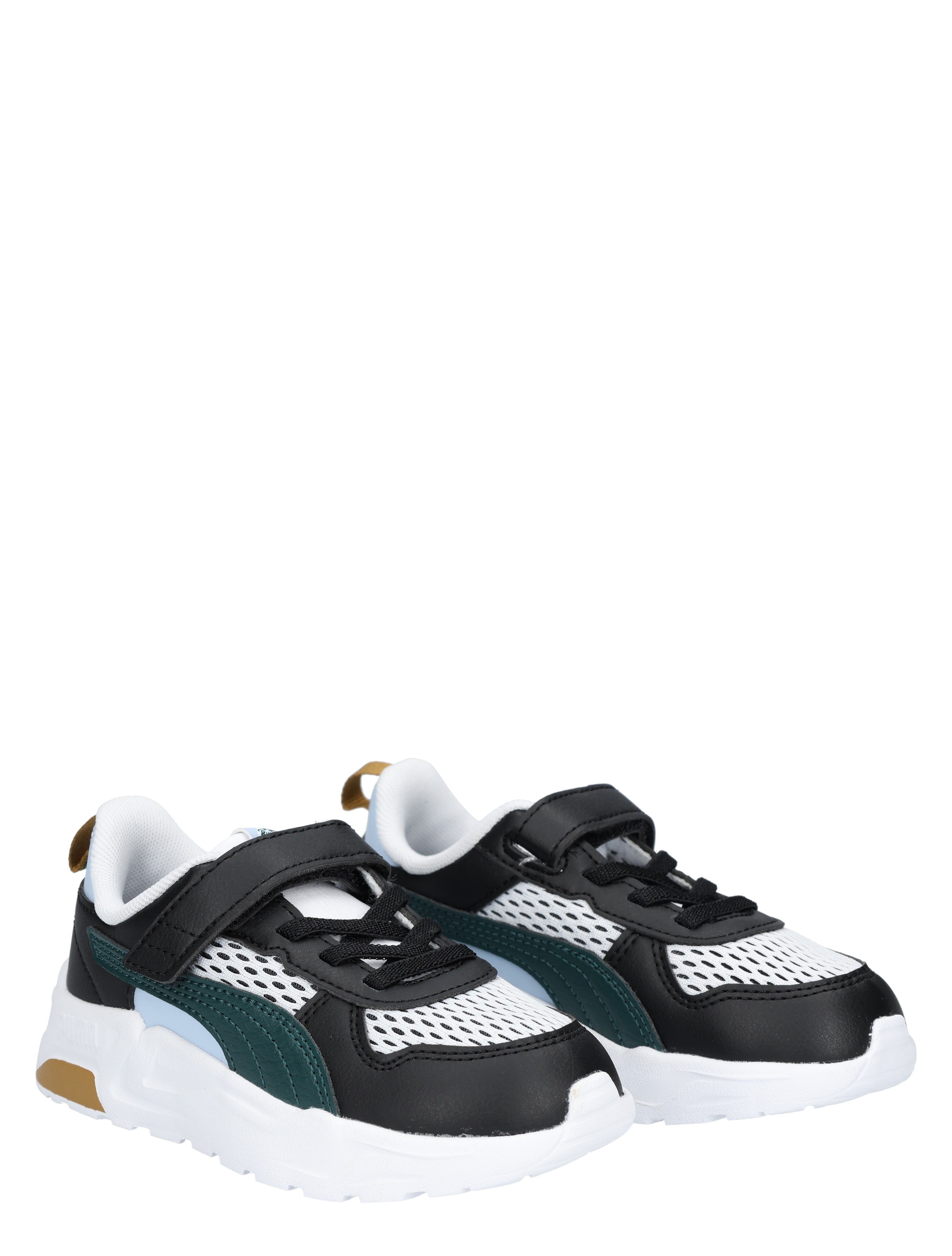 Puma - Trinity Velcro White Green - Meisjes - Jongens - Sneakers - Lage Sneakers - Lage Sneakers - Sneakers - 48090_86_5
