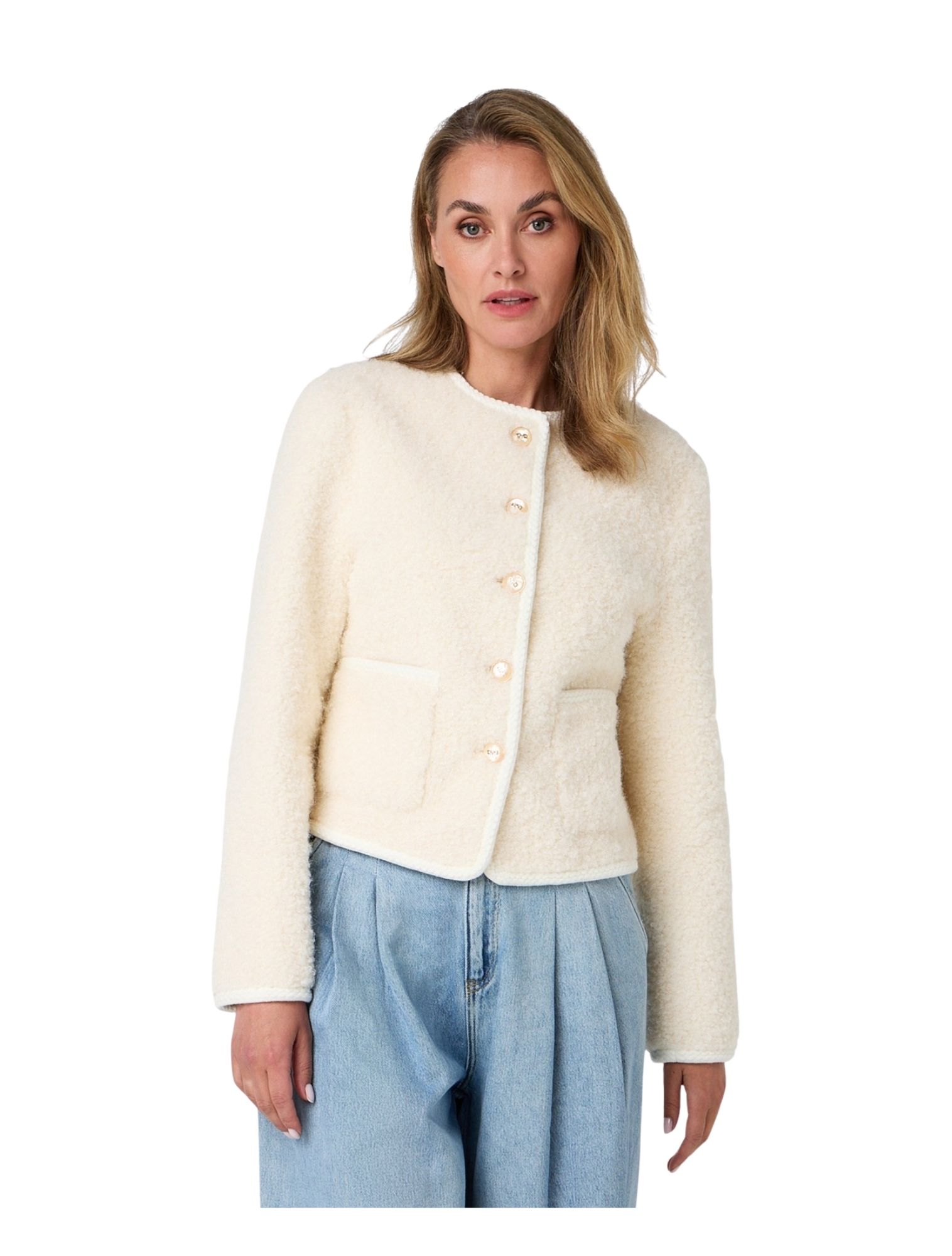 Ibana - Celia Buttercream Beige - Dames - Jassen en Jacks - 48290_77_4