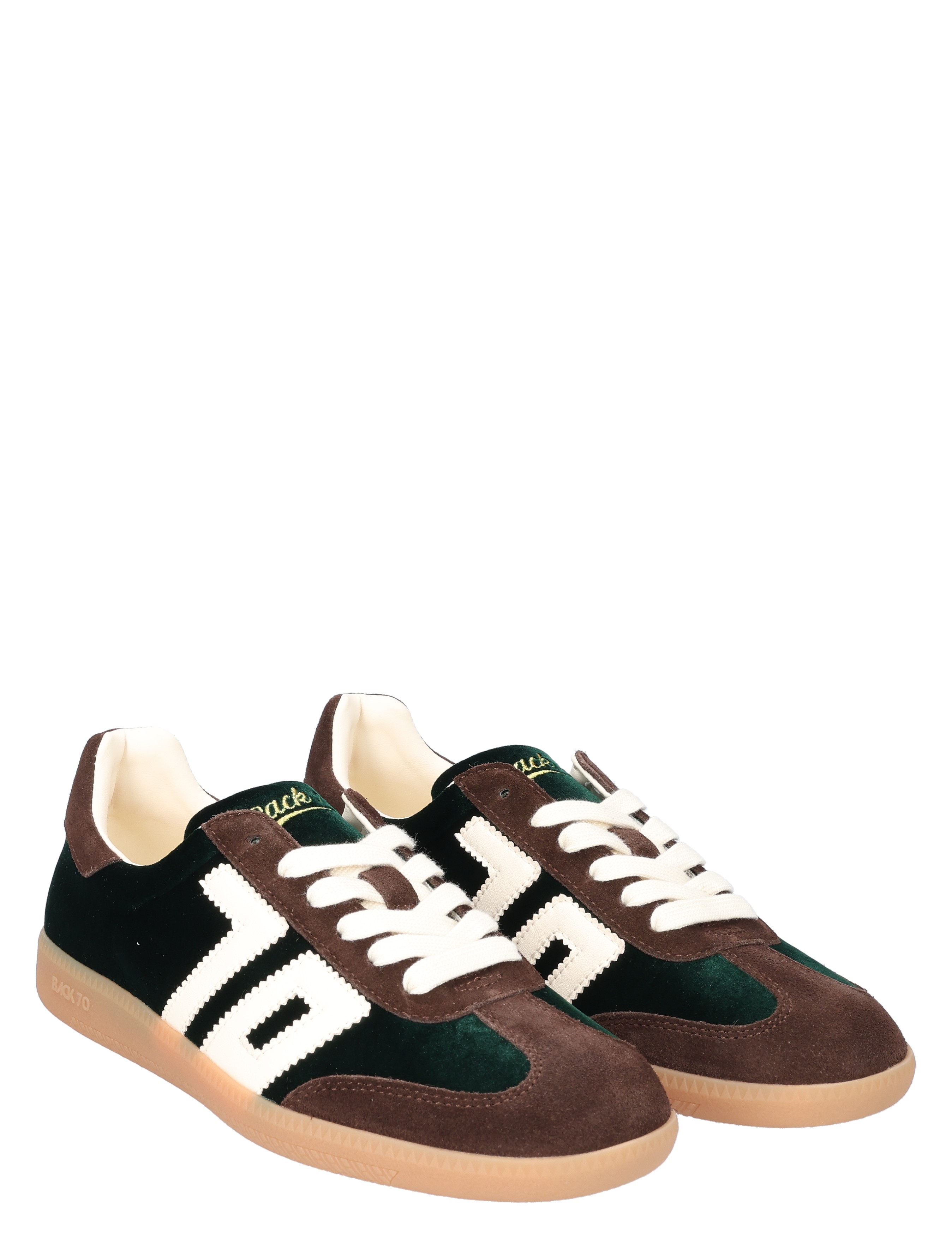 sneakers, groen, bruin, suede, gum sole