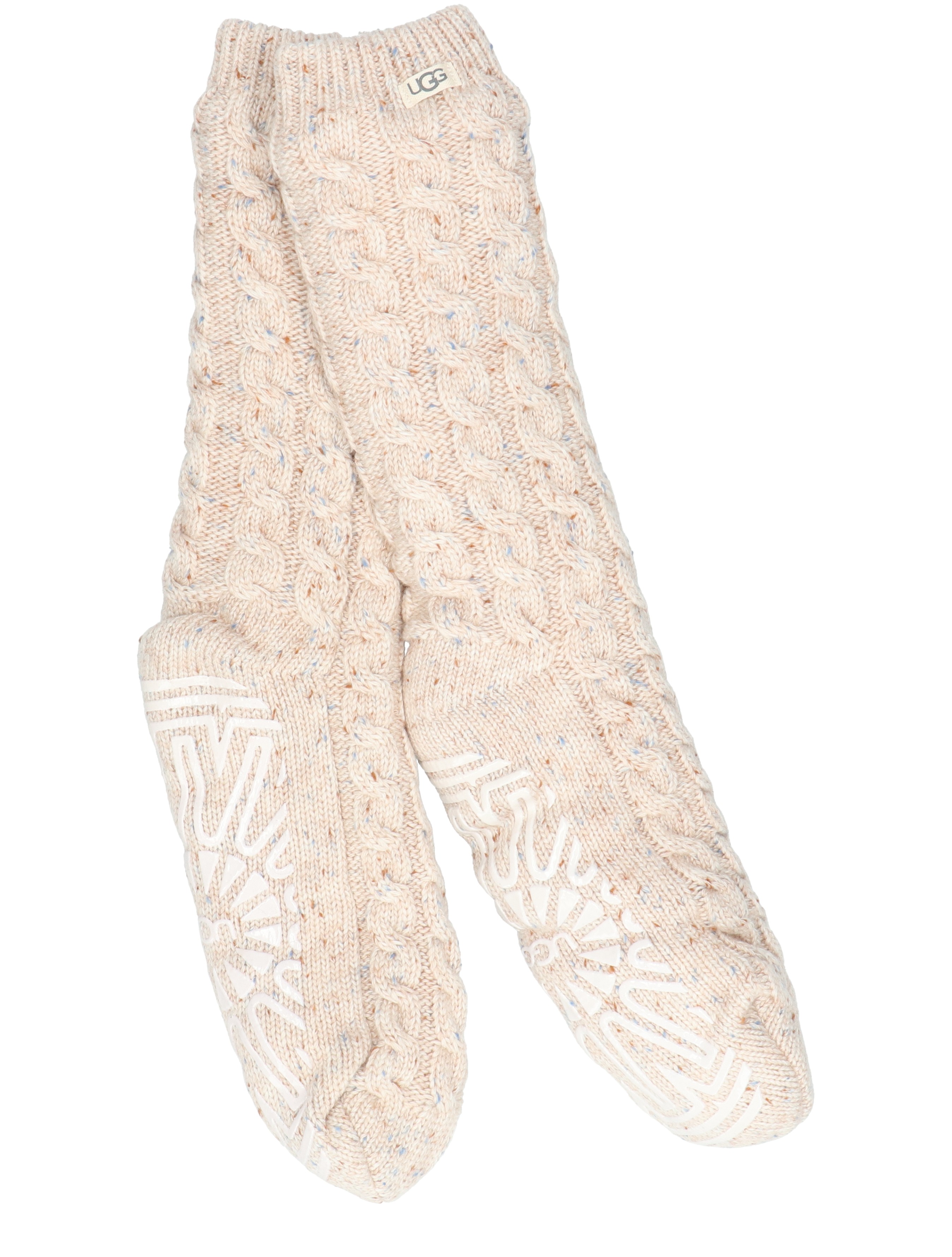 UGG - Elowyn Cable Knit Fleece Cream Confetti - Dames - Sokken - 48171_77_1