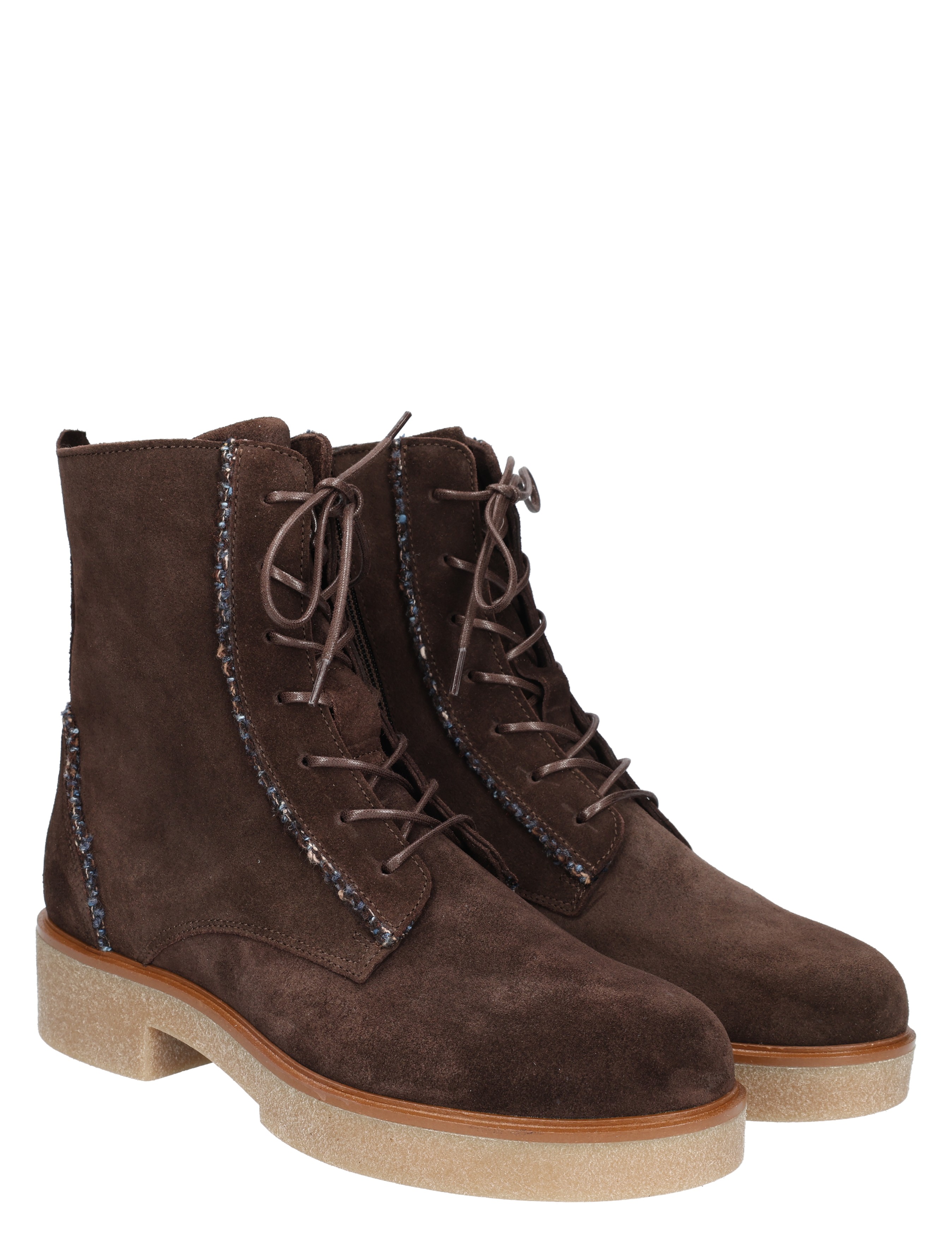 Softwaves - 9.23.03 002 Fondente Brown - Dames - Boots - Veter Boots - 48887_22_5