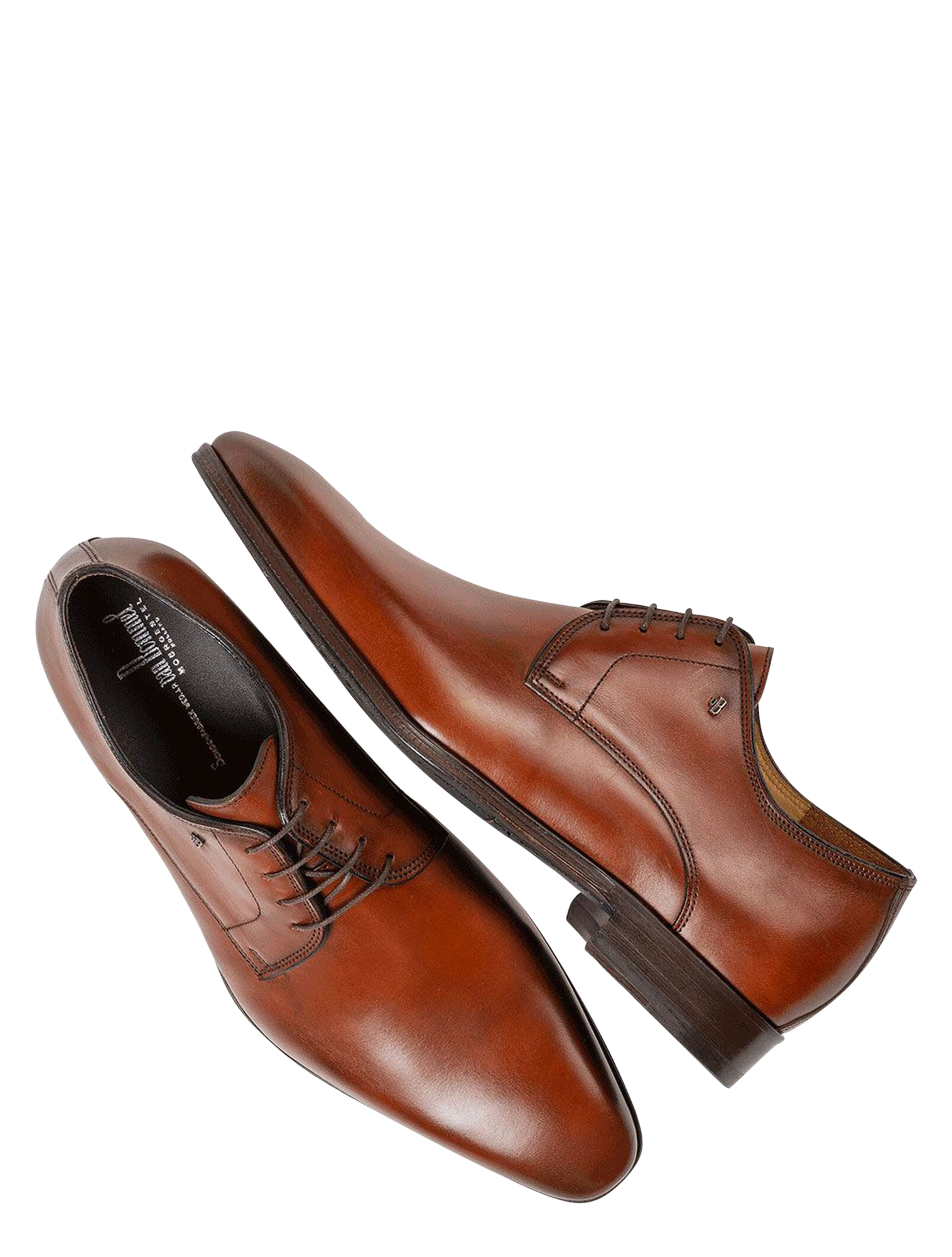 Van Bommel - Raffa 30118 24-01 Dark Cognac H-Wijdte - Heren - Veterschoenen - Nette Veterschoenen - 43500_22_2