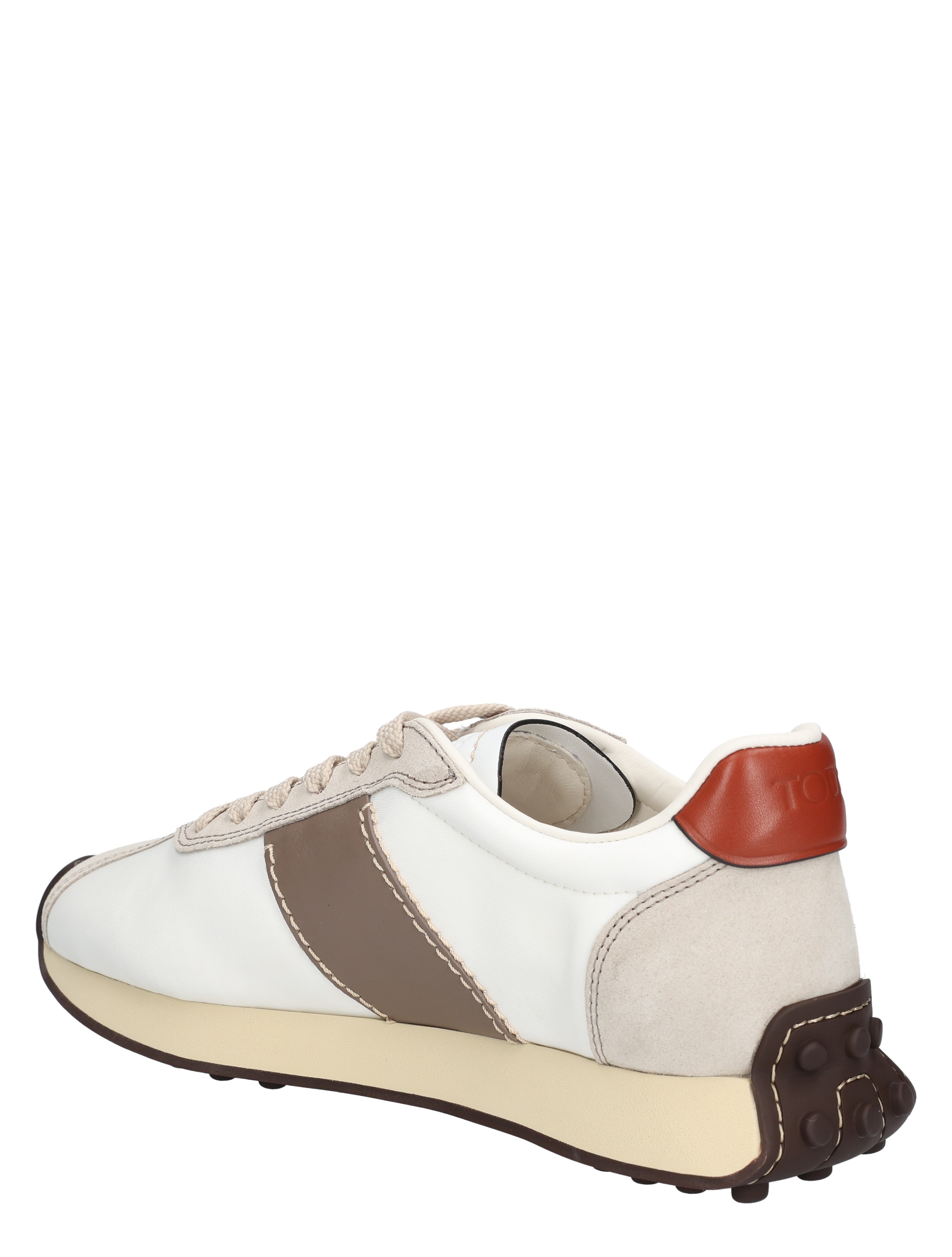 Tods - T Vintage Sneakers in Leather White Brown - Sneakers - Dames - Lage Sneakers - 48406_82_4