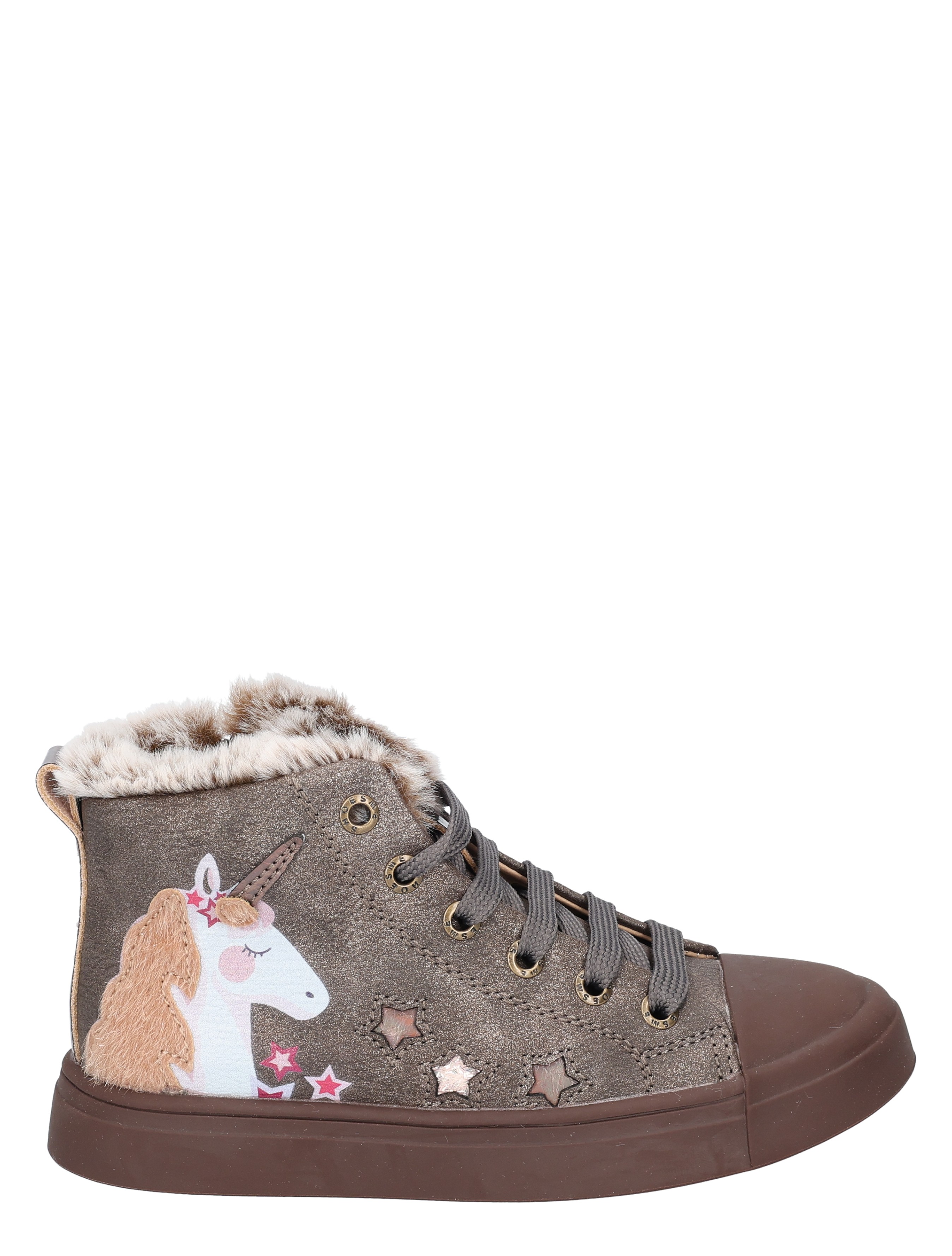 Shoesme - SH25W035 Dark Brown Unicorn - Meisjes - Veter Boots - Boots - 52109_22_1