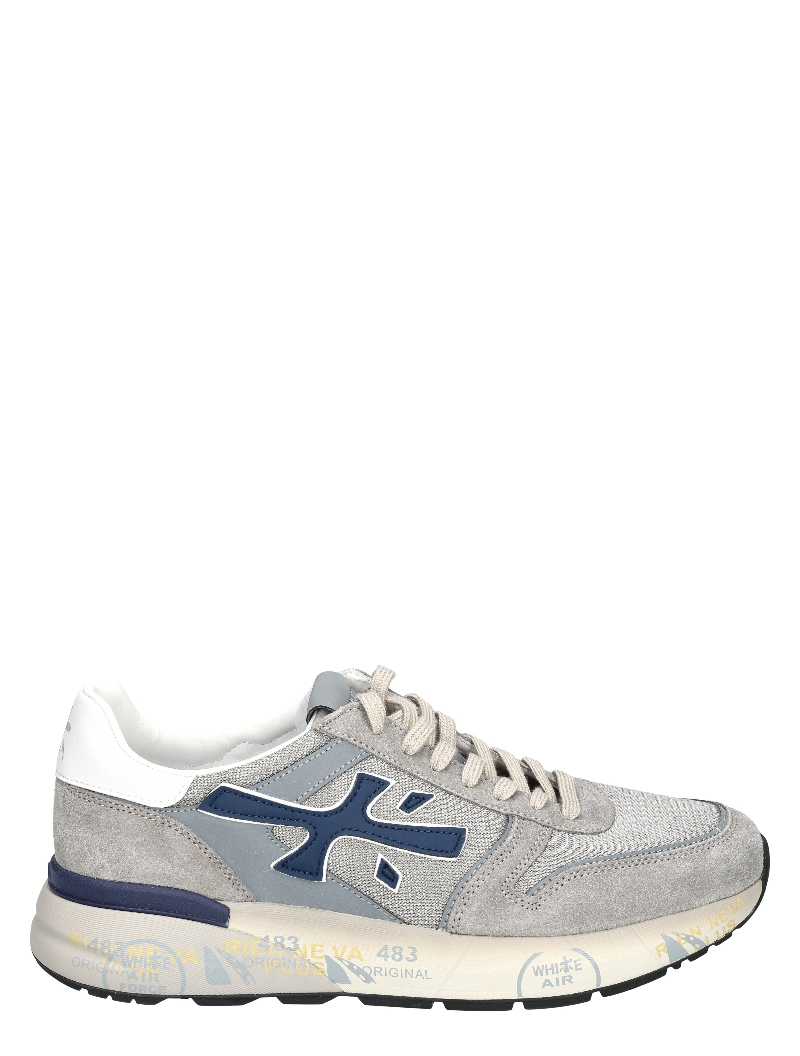 Premiata - Mick Men 8001 Grey Blue - Heren - Lage Sneakers - Sneakers - 50180_73_1