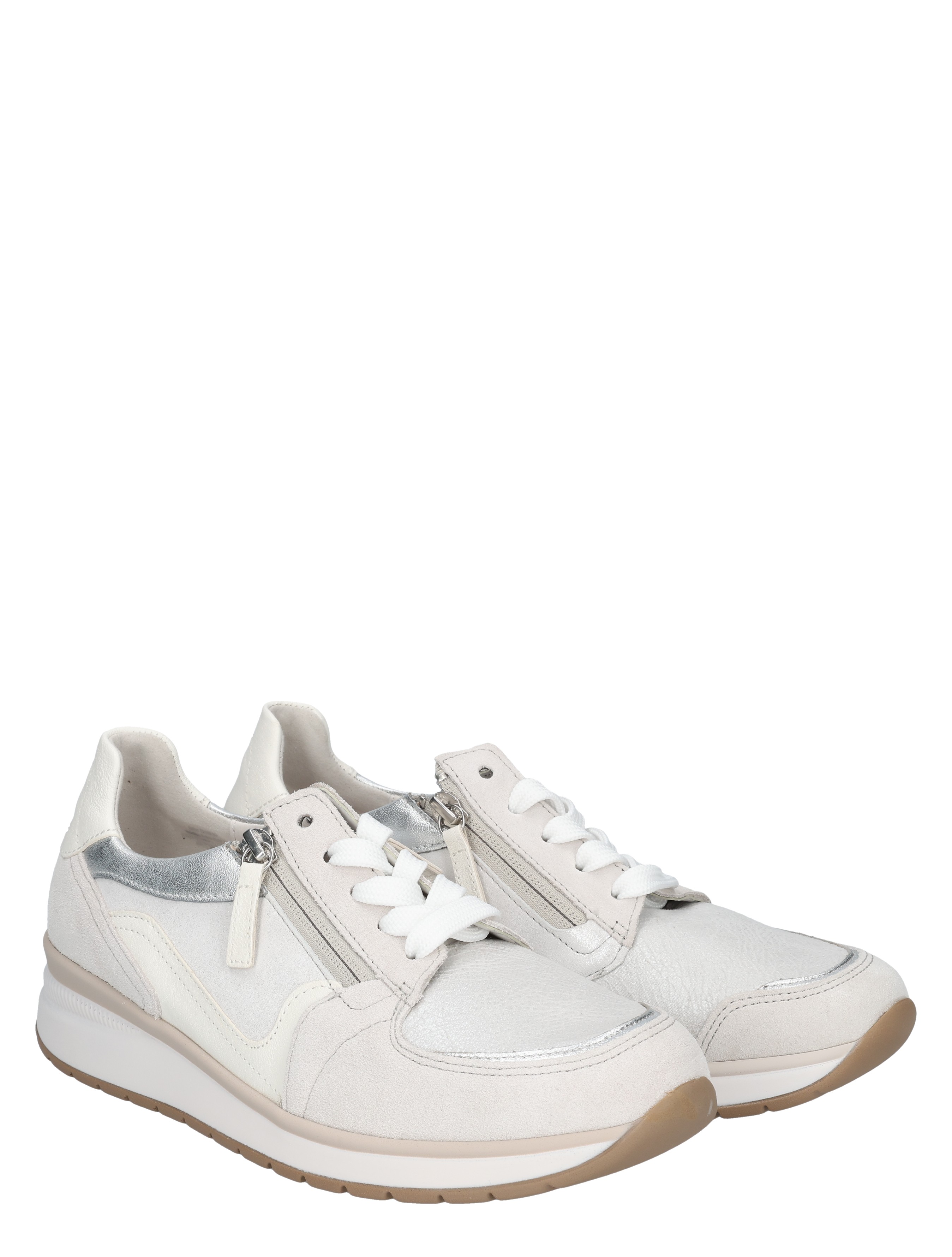 Gabor - 86.307.60 60 bianco/white/silber - Dames - Veterschoenen - Casual Veterschoenen - 49999_88_5