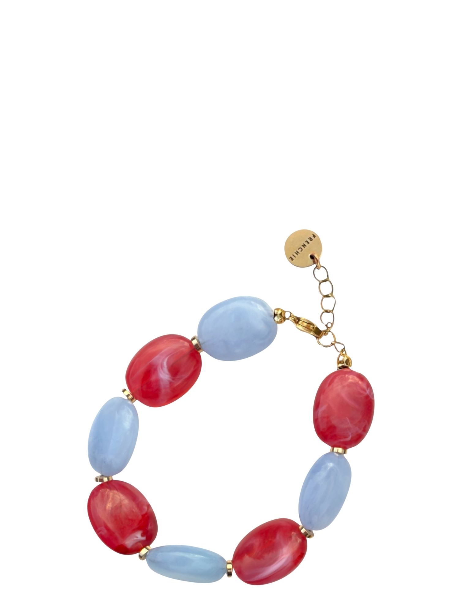Studio Frenchie - Bracelet Color Block Red Color Block Red - Dames - Sieraden - 52631_34_1