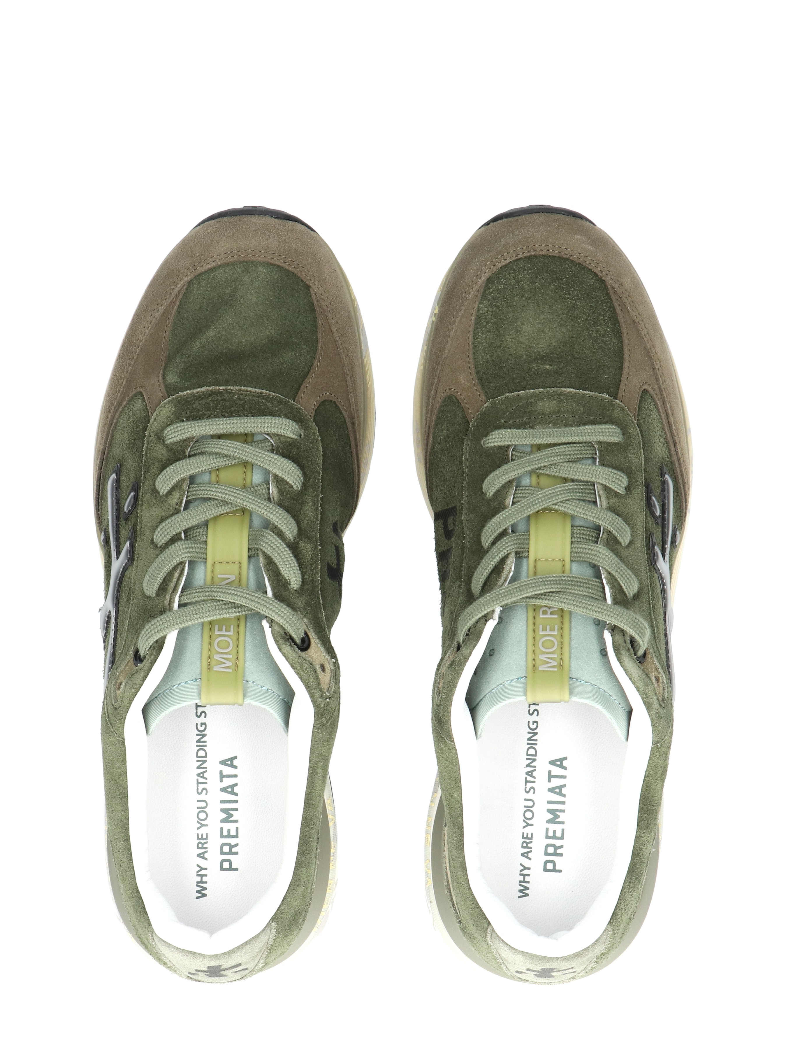 Premiata - Moerun Men 7777 Green - Heren - Lage Sneakers - Sneakers - 48846_66_7