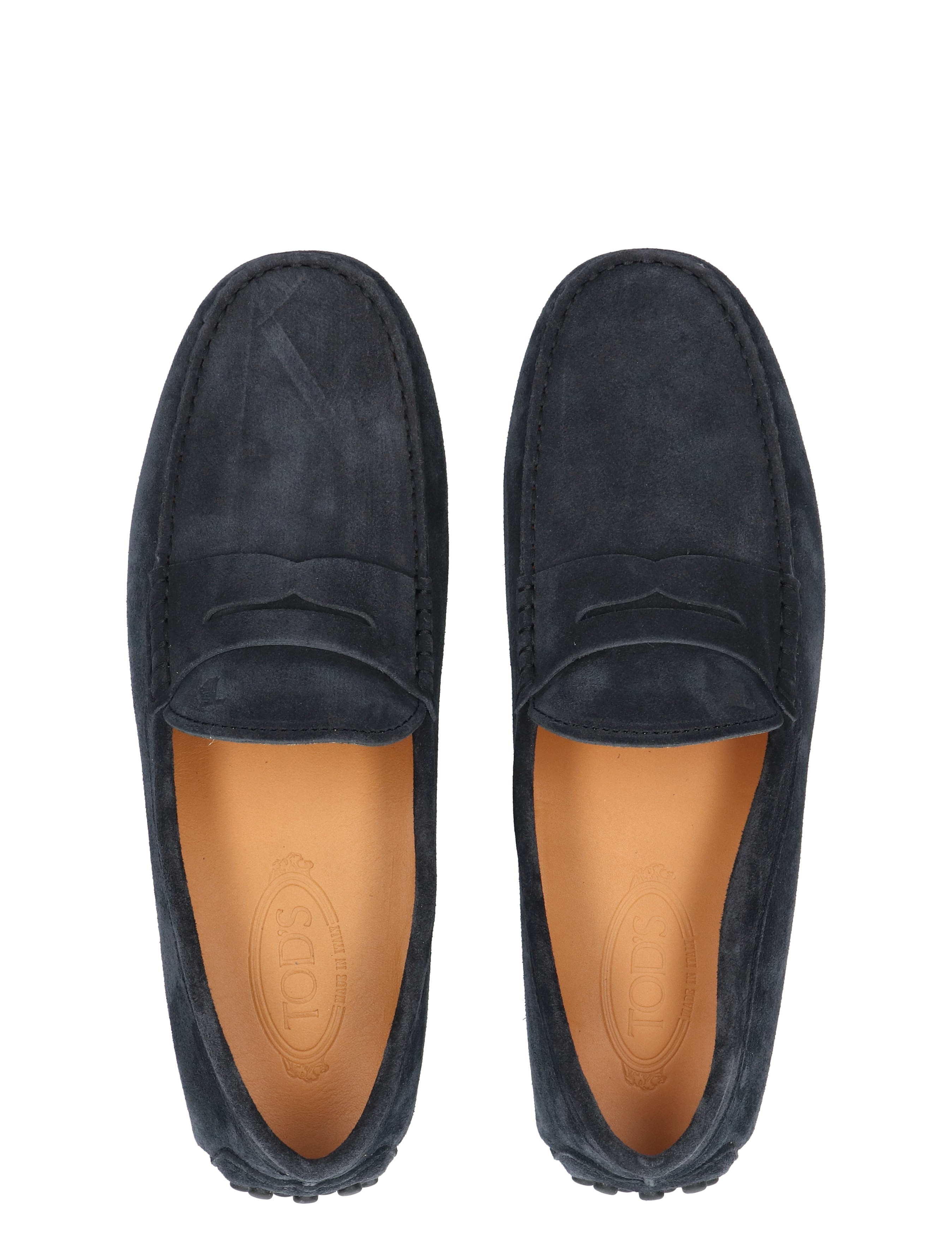Tods - Gommino in Suede U805 Blue - Heren - Loafers - 49664_33_8
