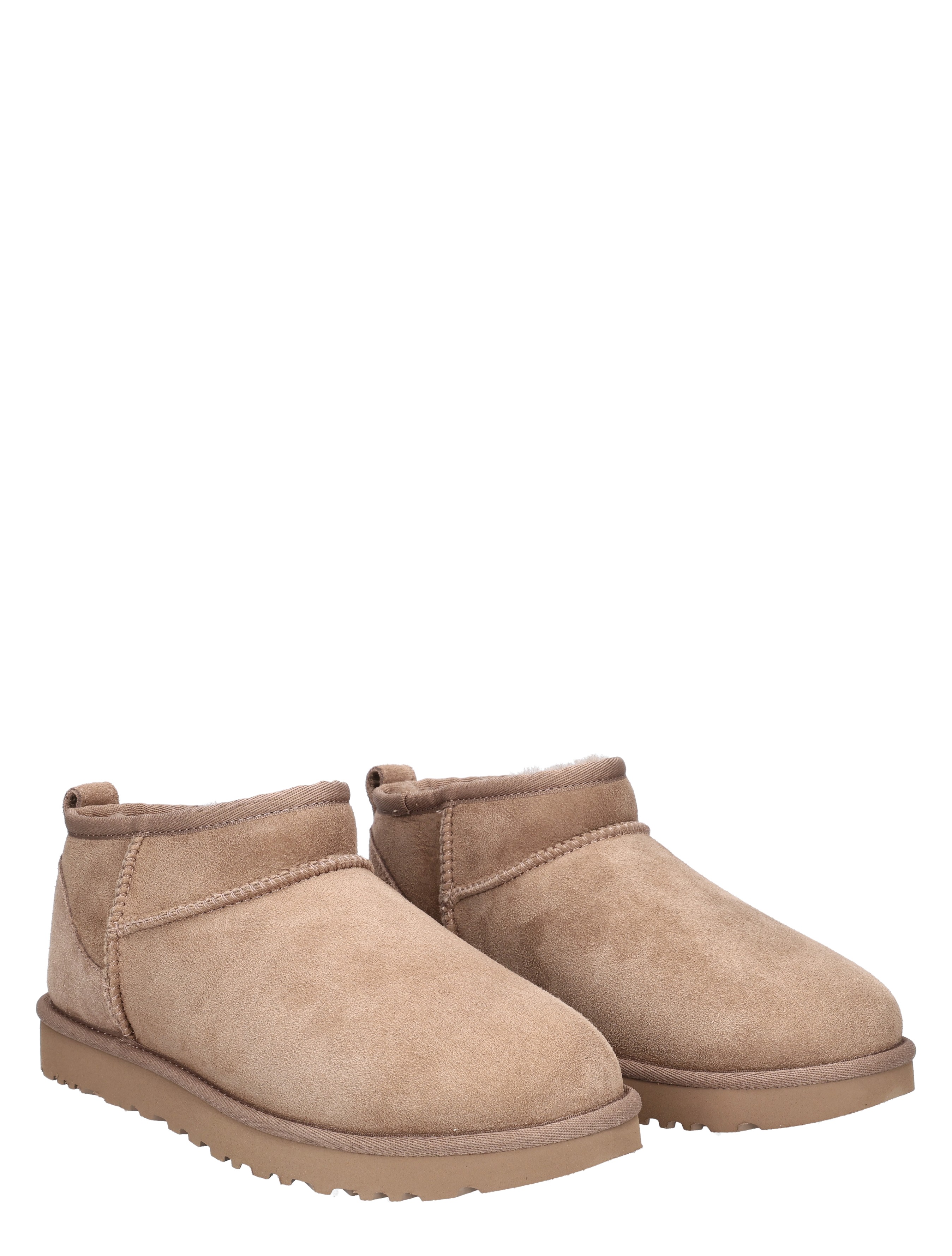 boots, ankle boots, suede, beige, flat sole